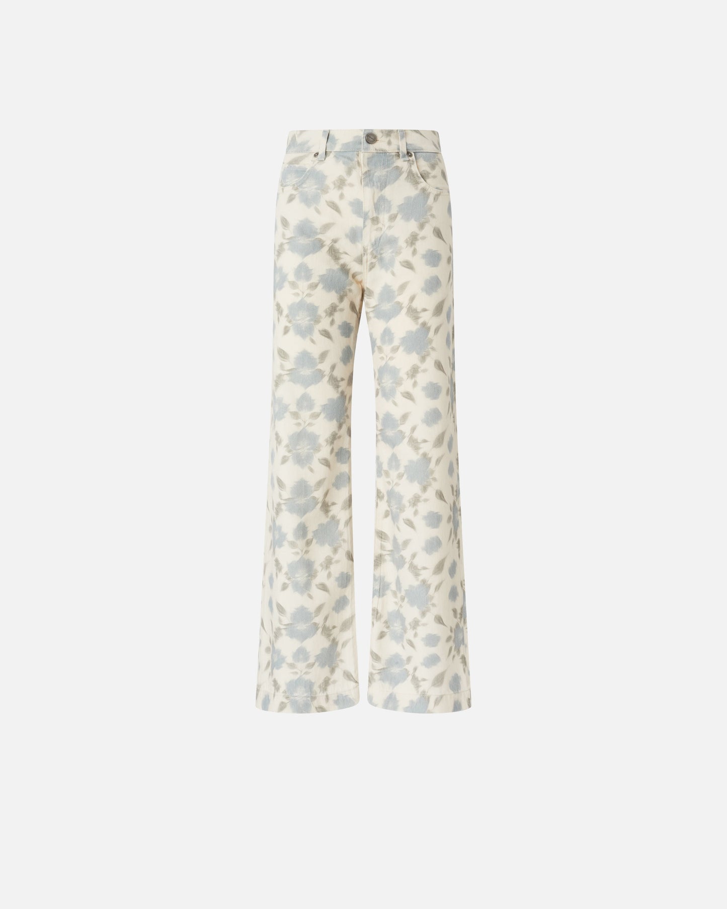 Wide-leg trousers with Cottage Flower print
