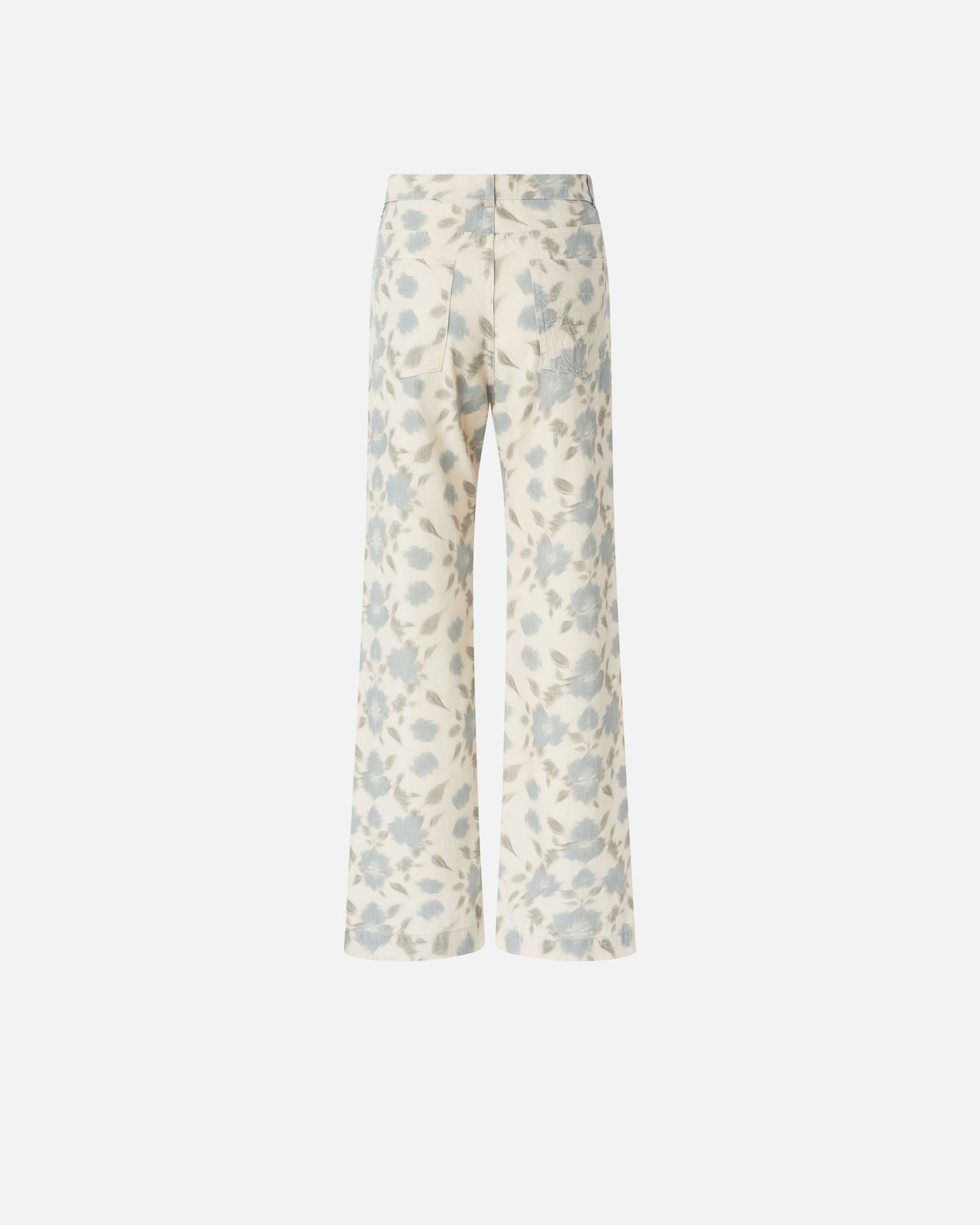 Wide-leg trousers with Cottage Flower print
