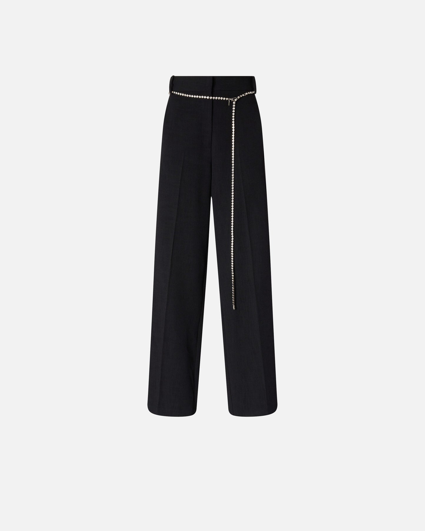 Trousers with jewel belt