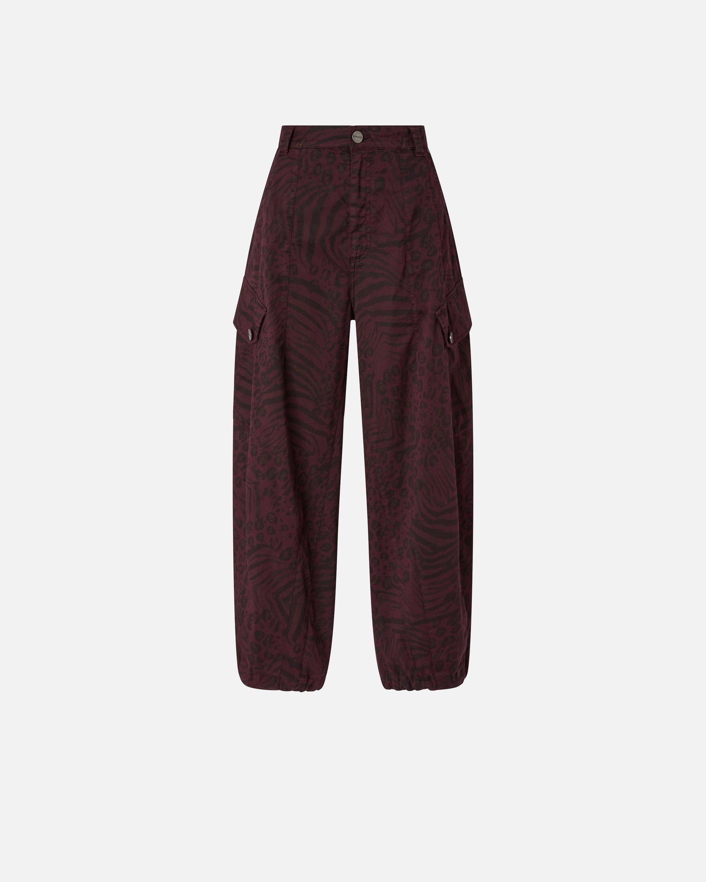 Balloon trousers with animal motif