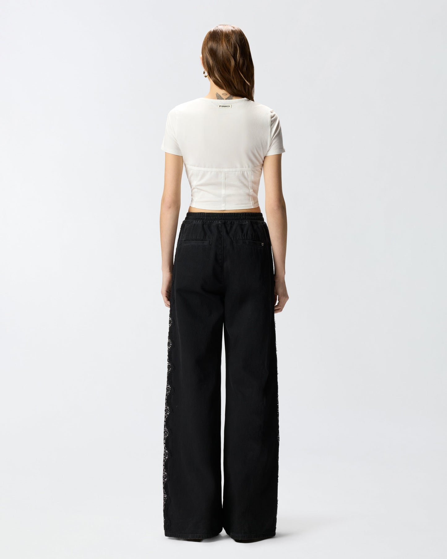Bustier top with short sleeves
