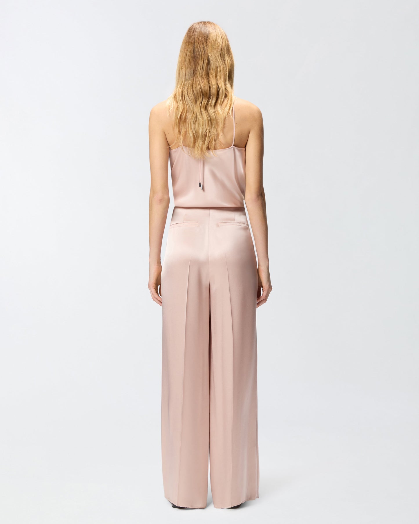 Satin trousers