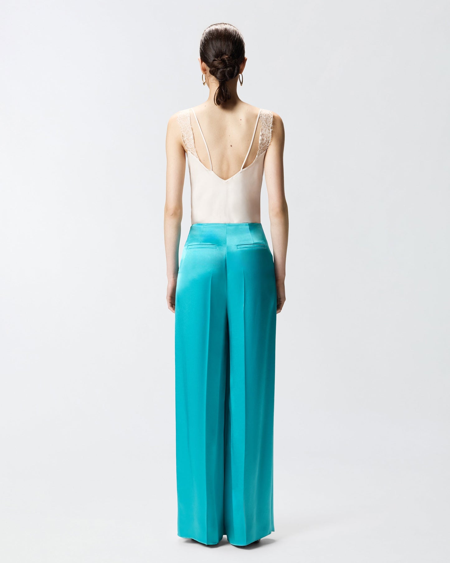 Satin trousers