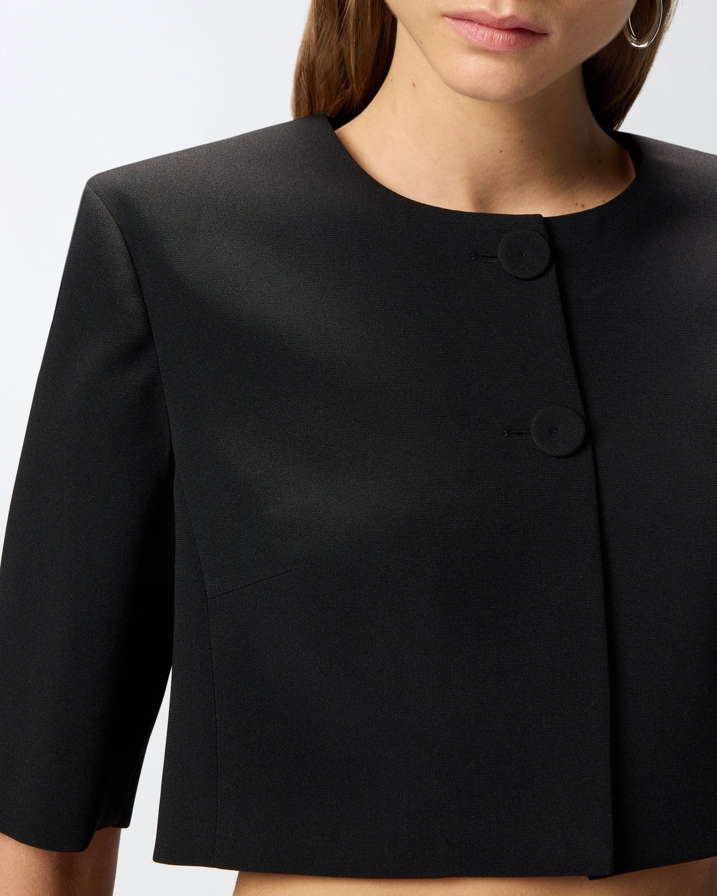 Spencer jacket with jewel buttons