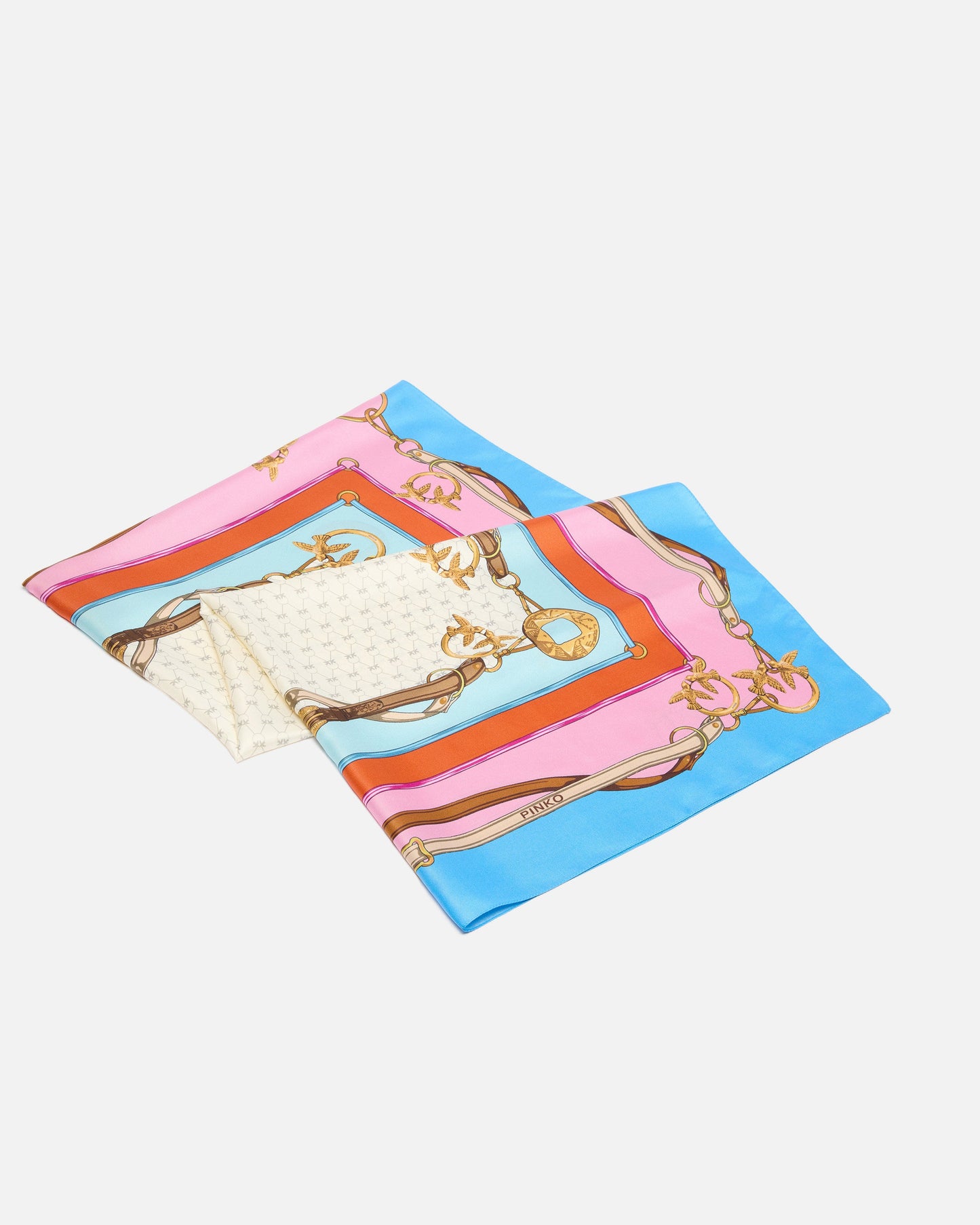 Scarf with multicoloured print