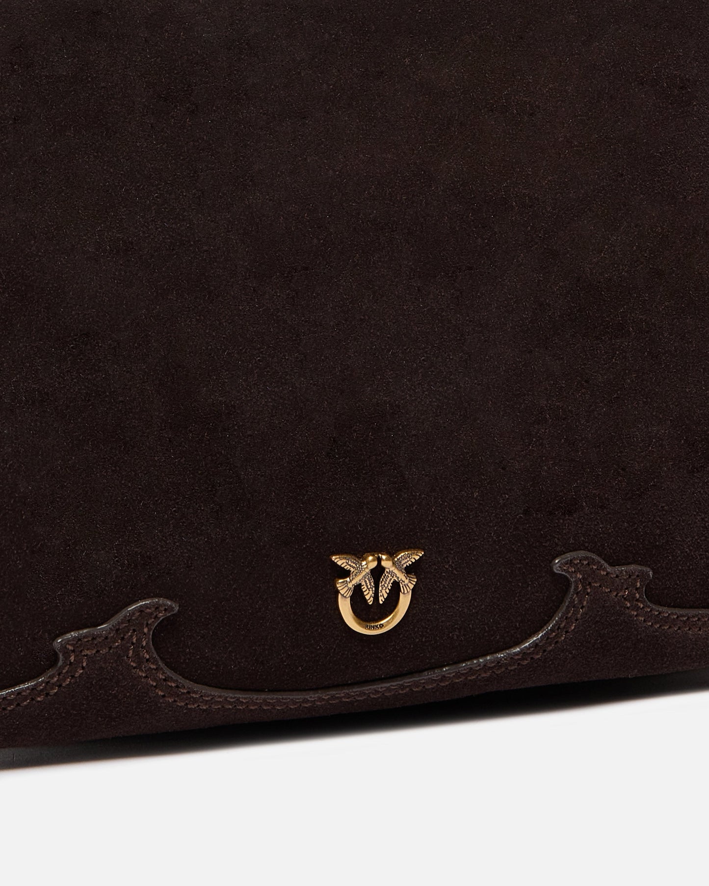 One, Two, Three Bag small crossbody bag in suede with fringes