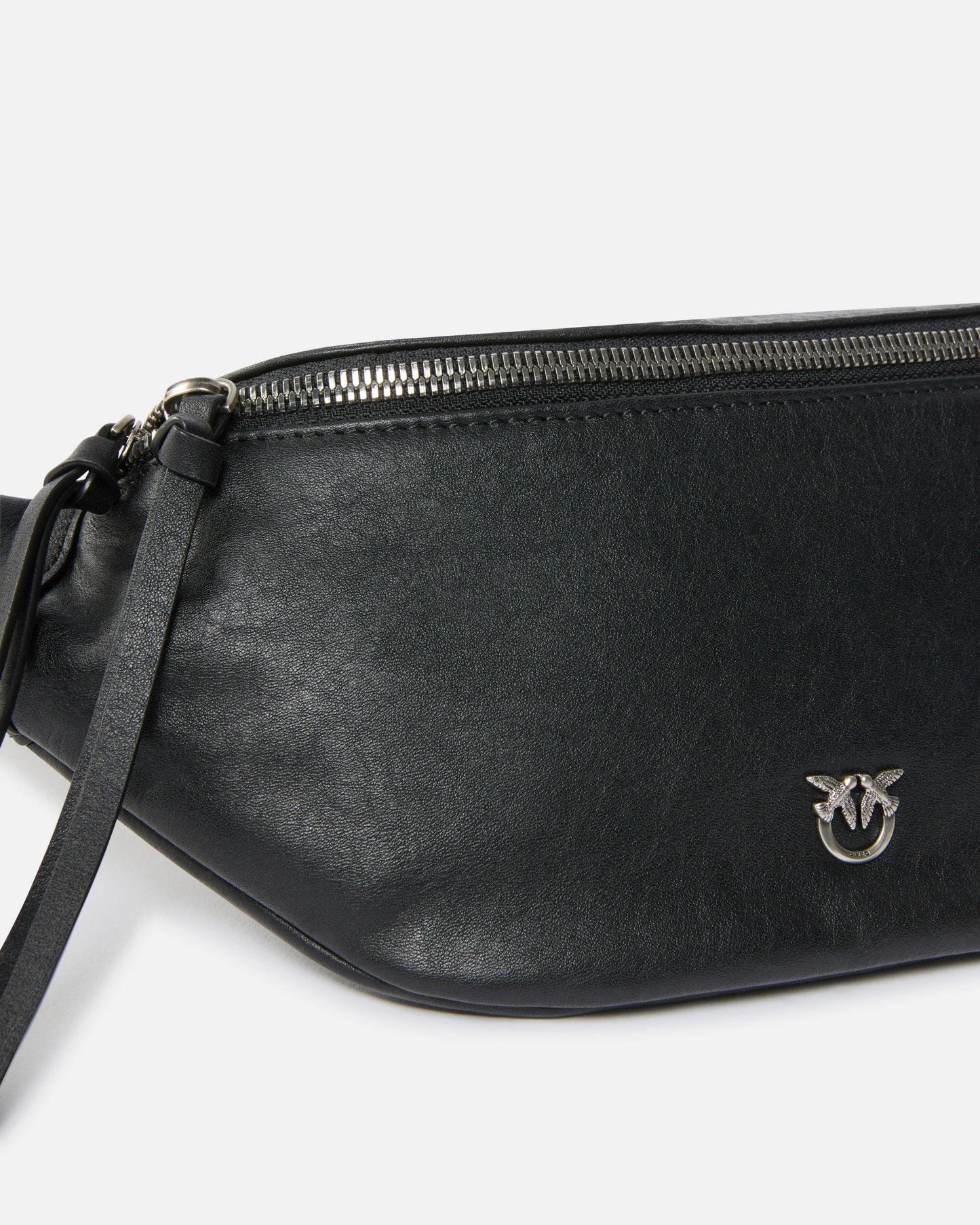 Small belt bag in new biker leather