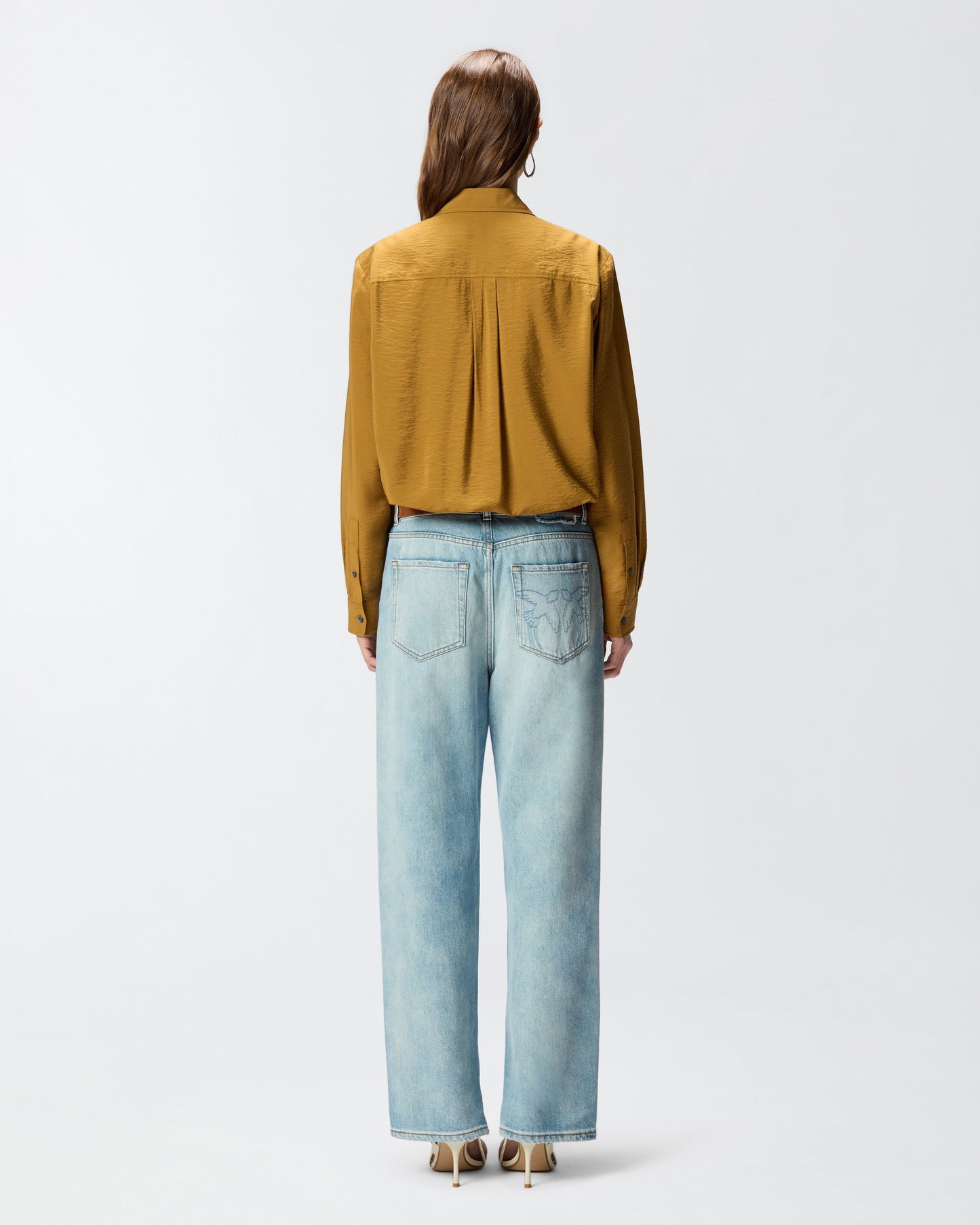 Texan-style shirt with fringing