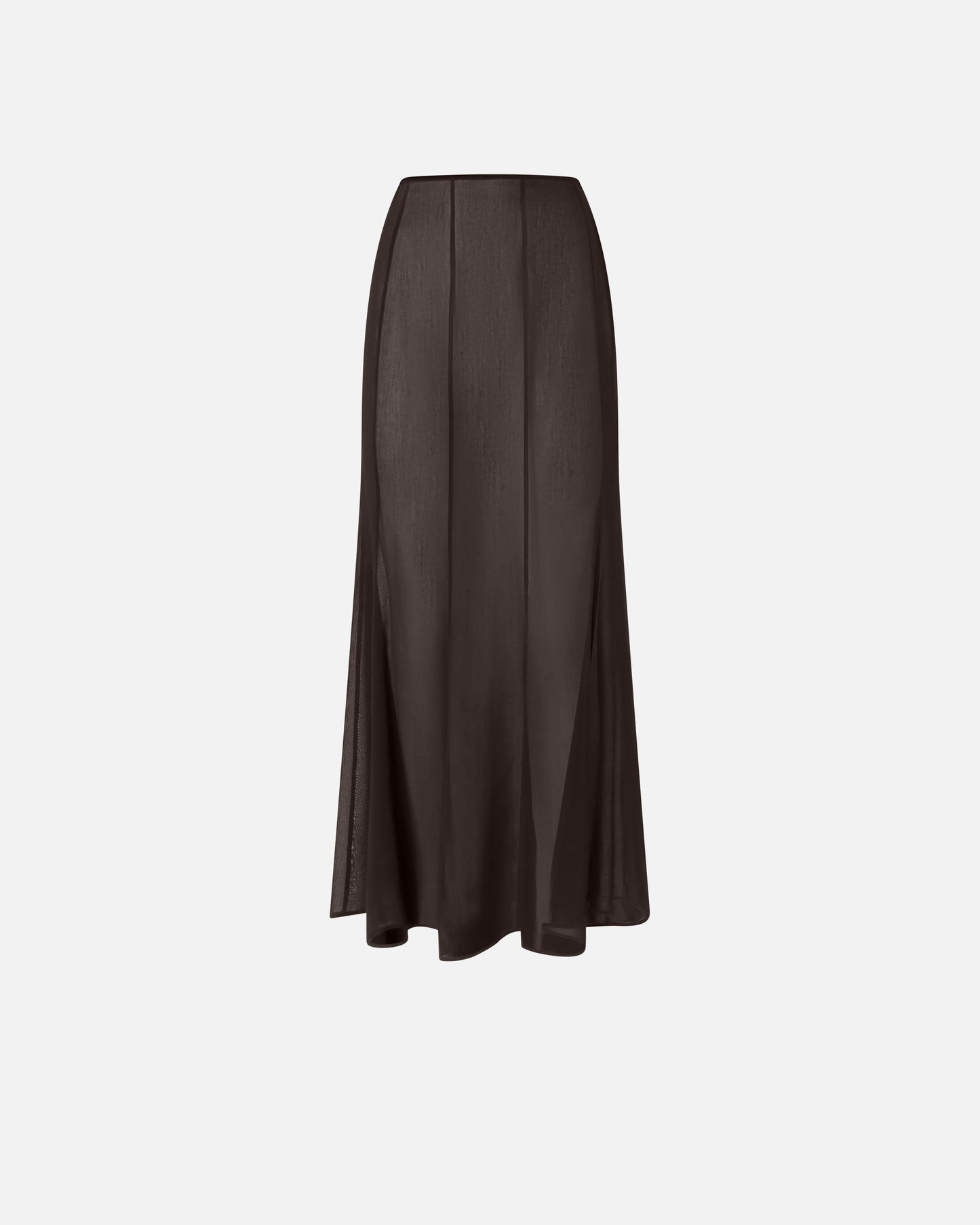 Long skirt with sheer details