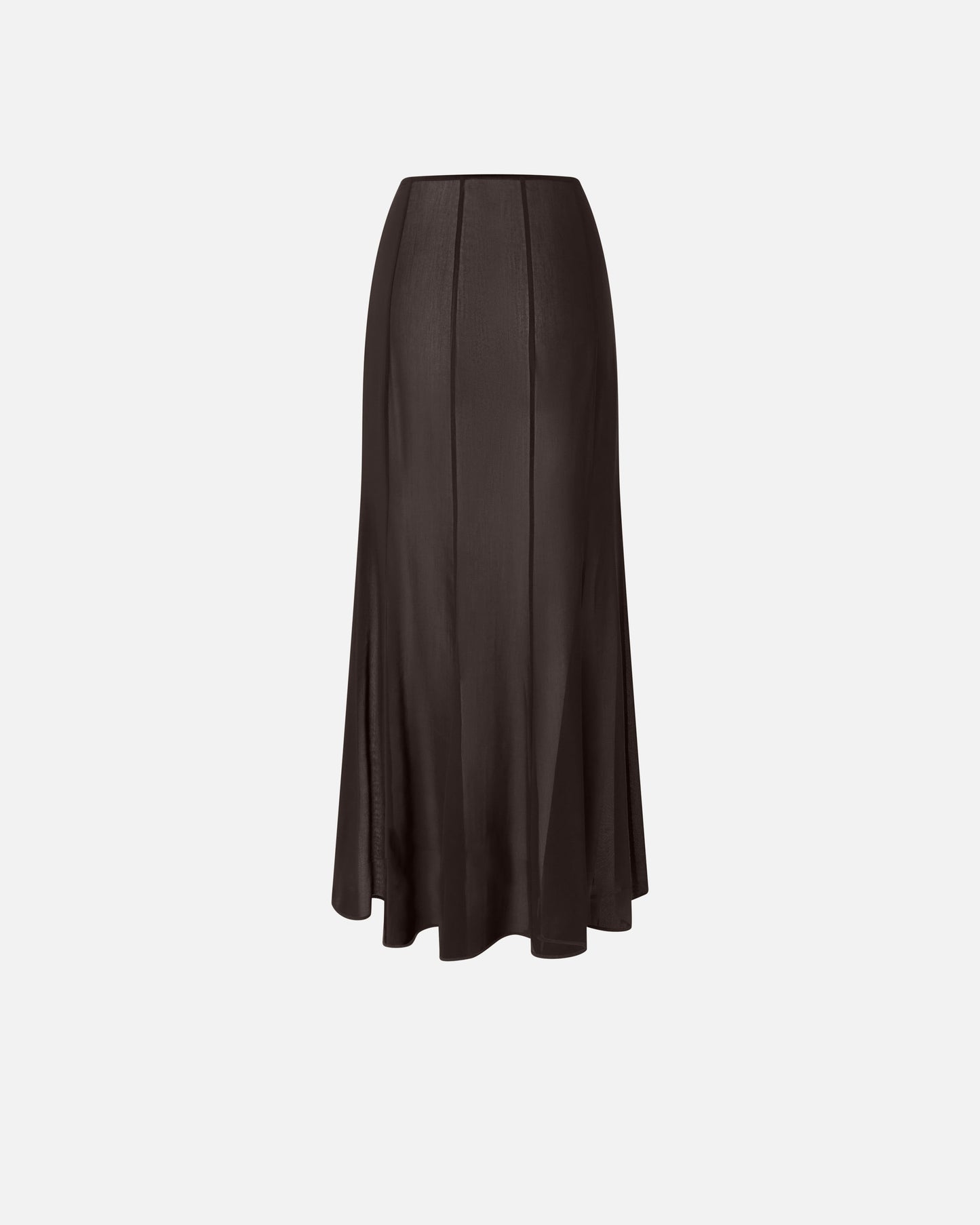 Long skirt with sheer details