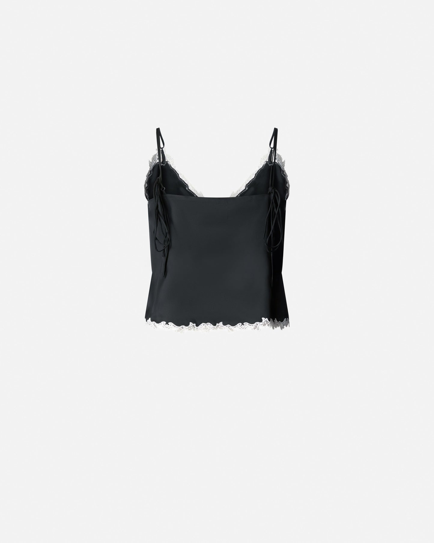Top with lace inserts