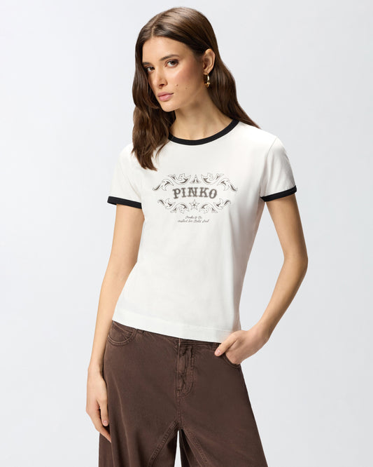 T-shirt with logo print