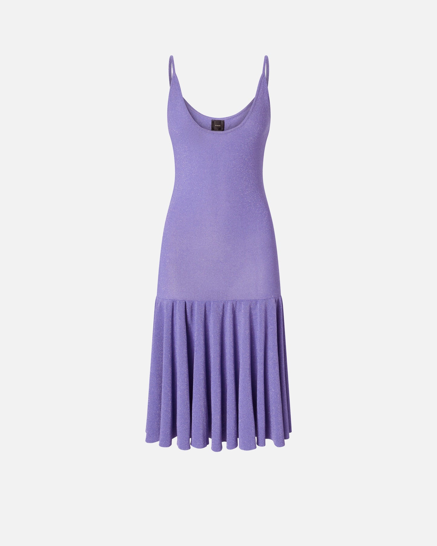 Mini dress with shoulder straps and pleats