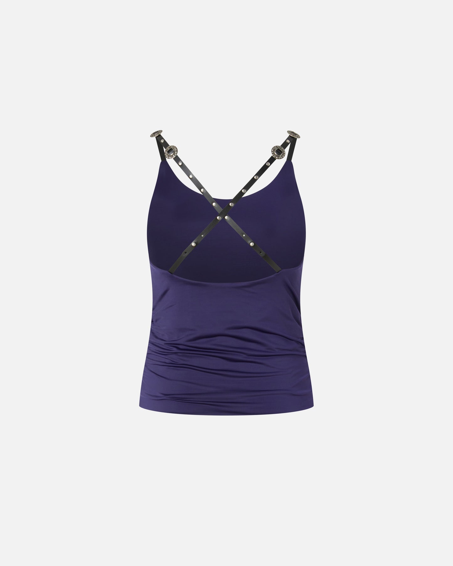 Top with studded spaghetti straps