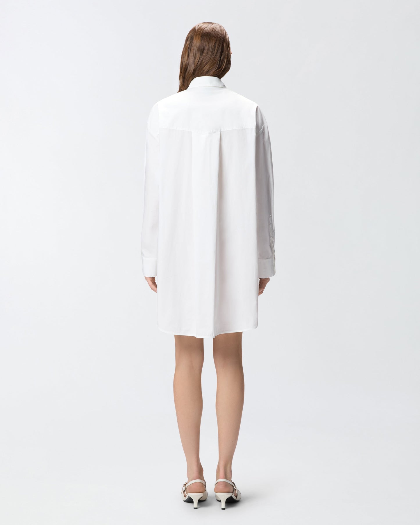 Mini shirt dress with fringing