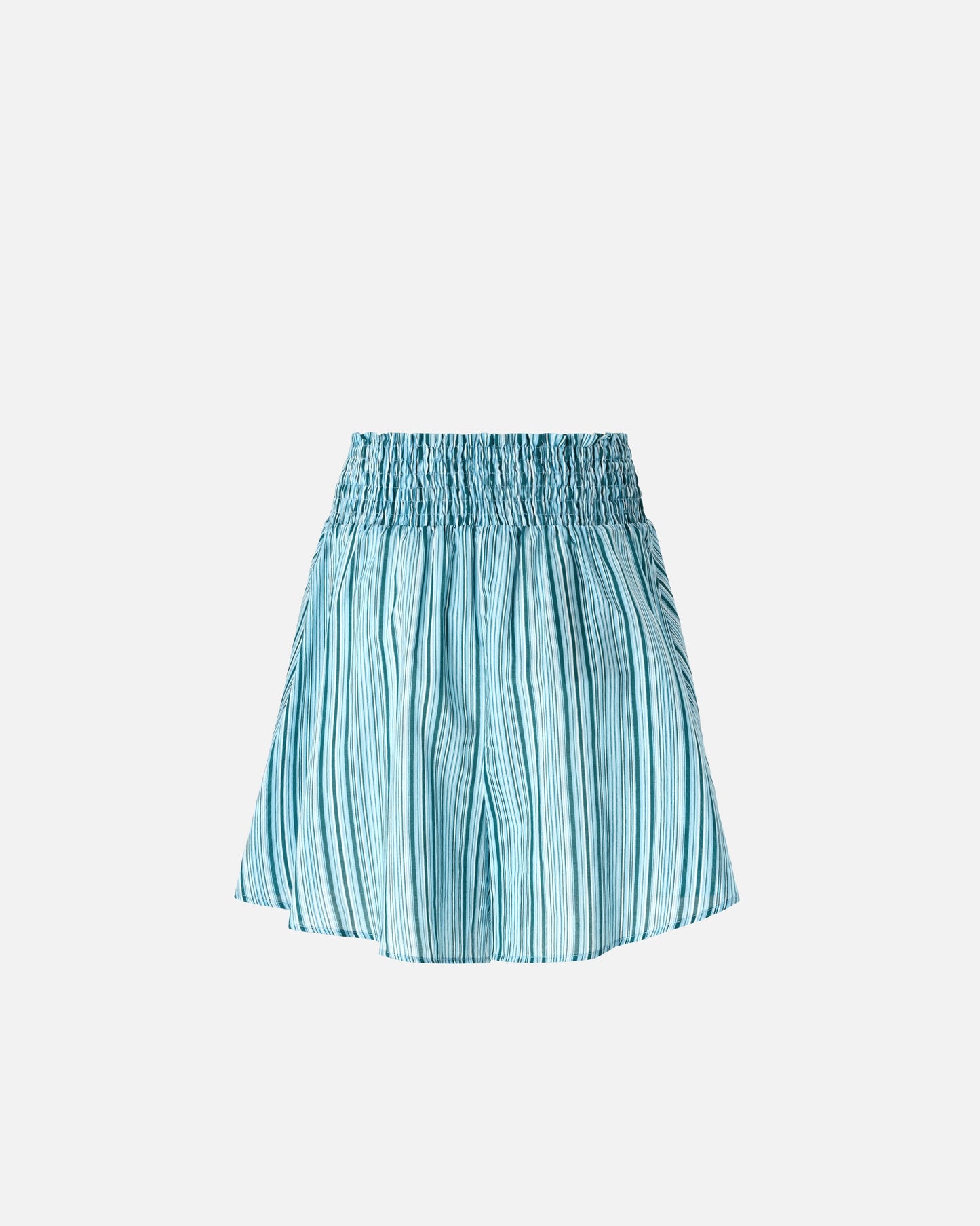 Striped cotton shorts with elasticated waist