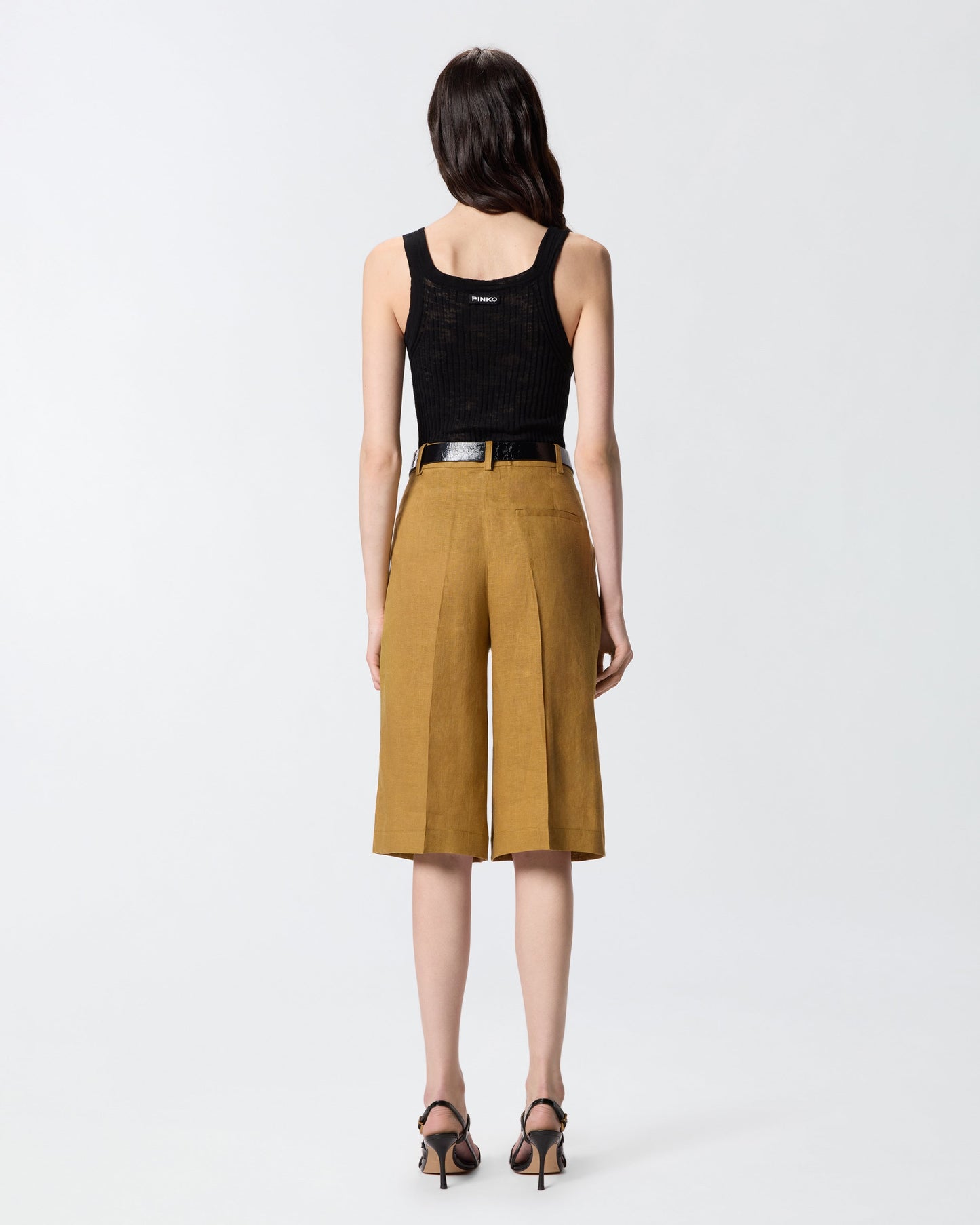 Ribbed vest top with logo