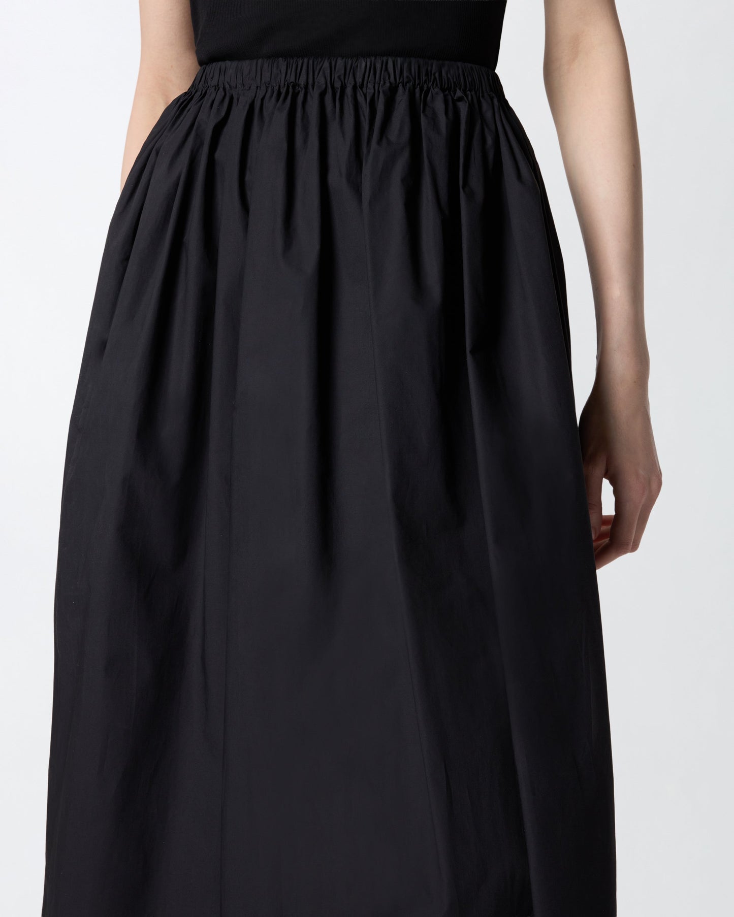 Long skirt with elasticated waist