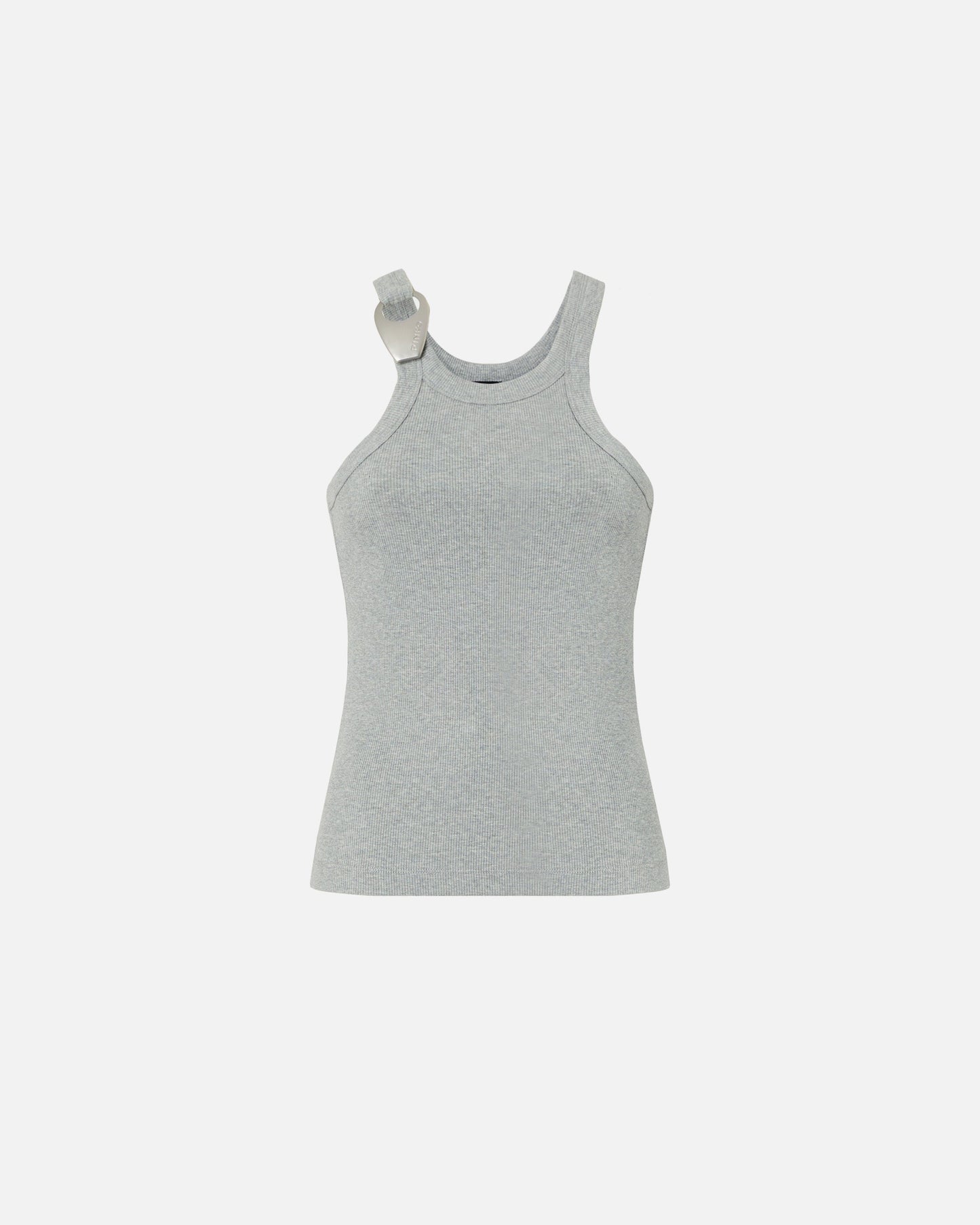 Vest top with pendant buckle