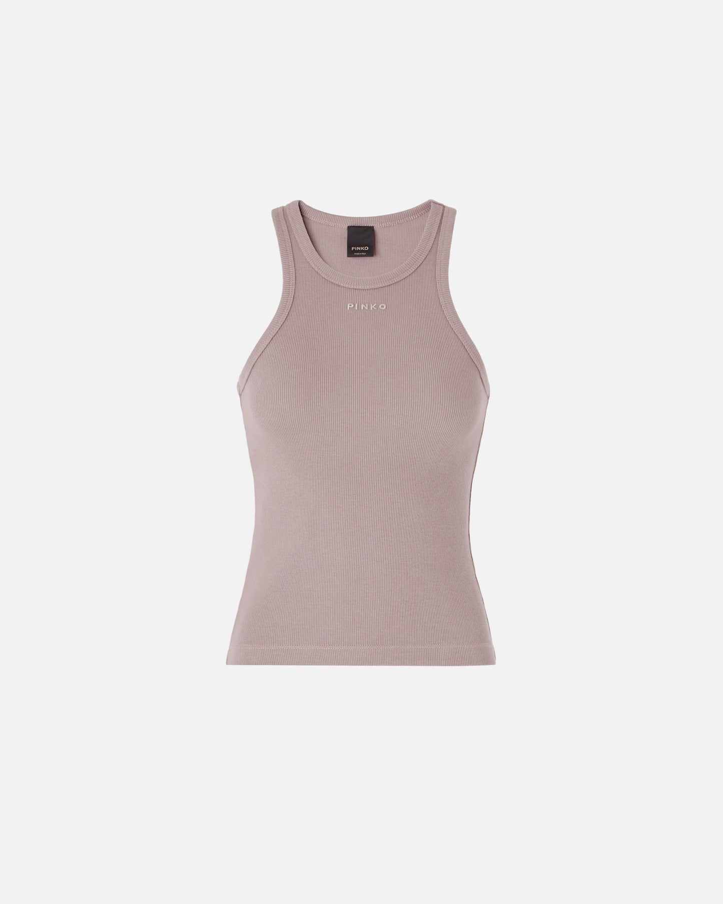 Ribbed vest top with logo