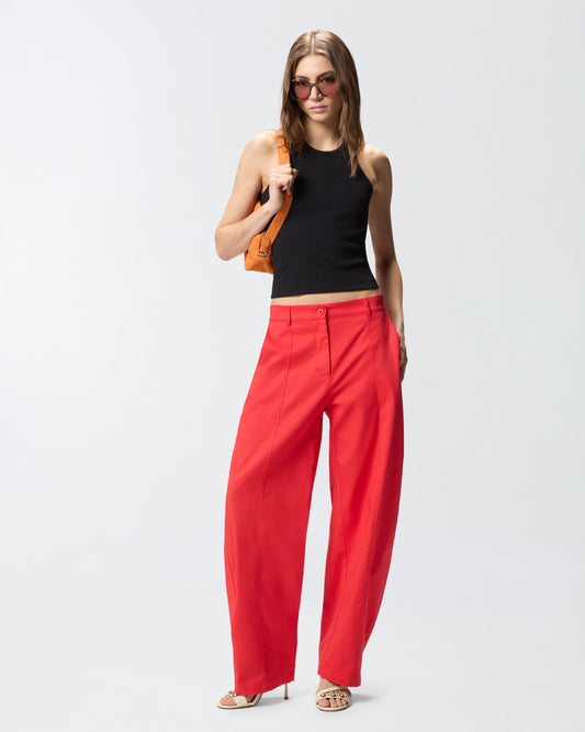 Ribbed vest top with logo
