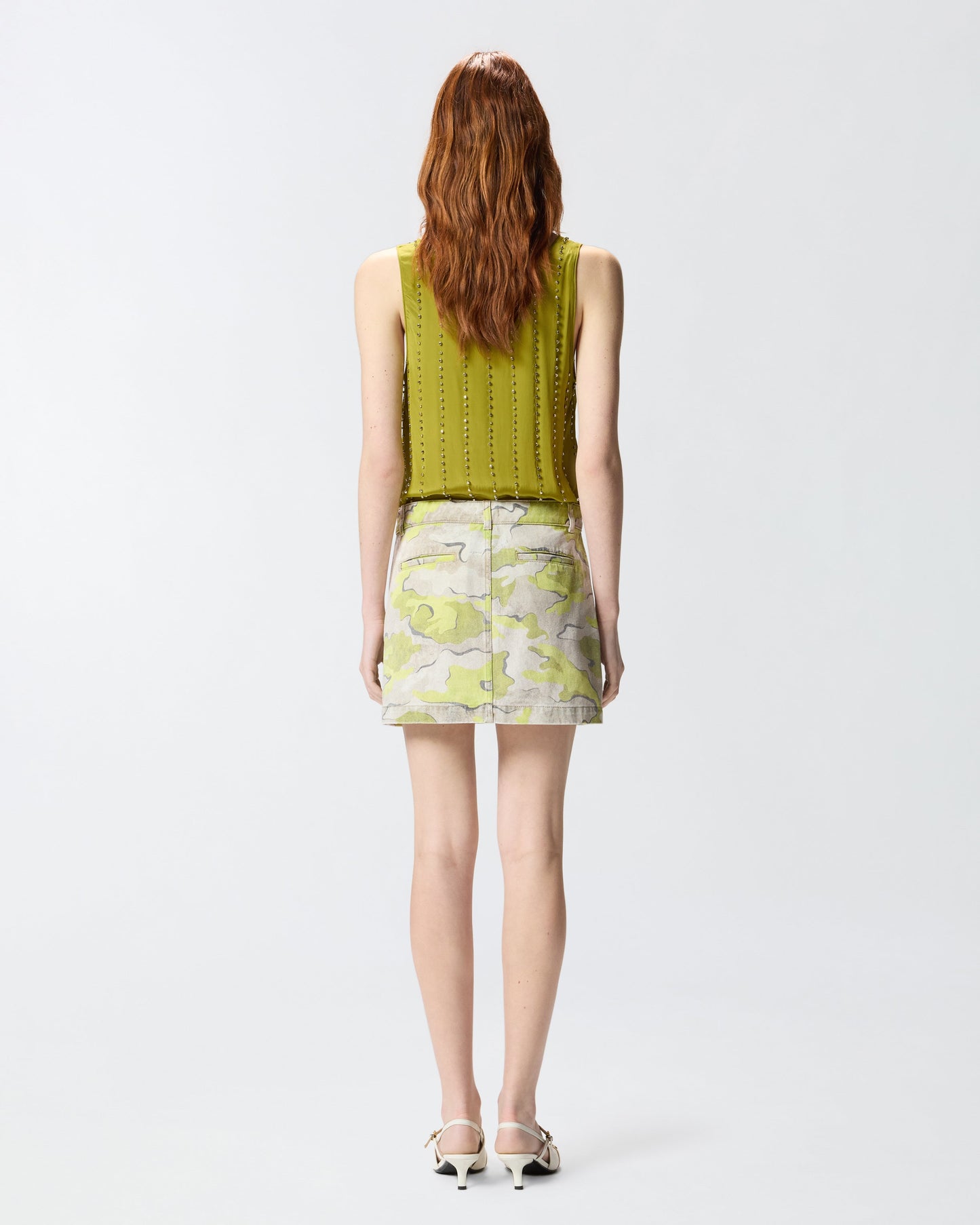 Camouflage mini skirt