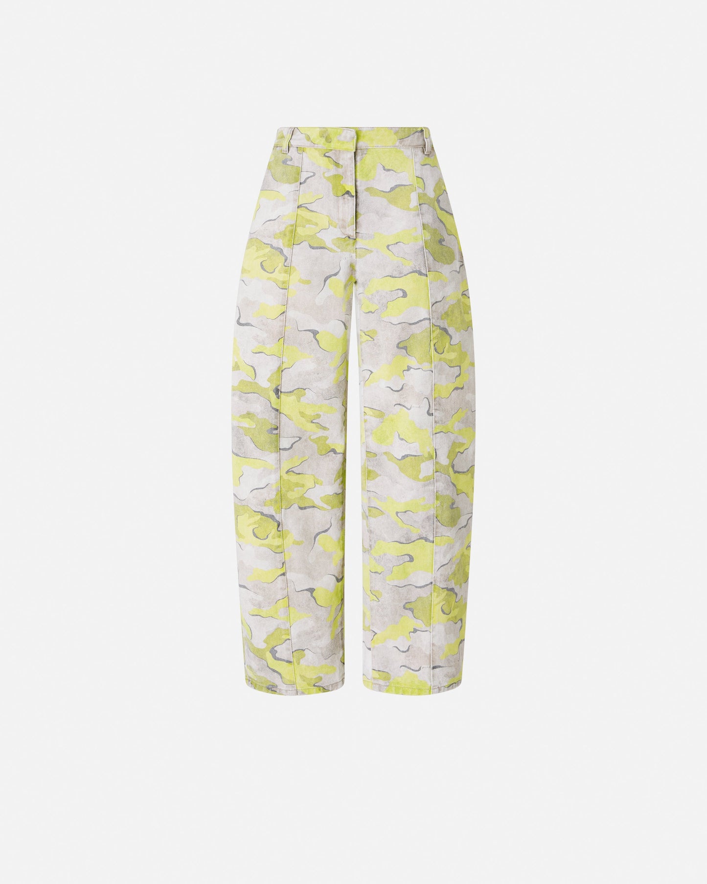 Camouflage balloon-fit trousers