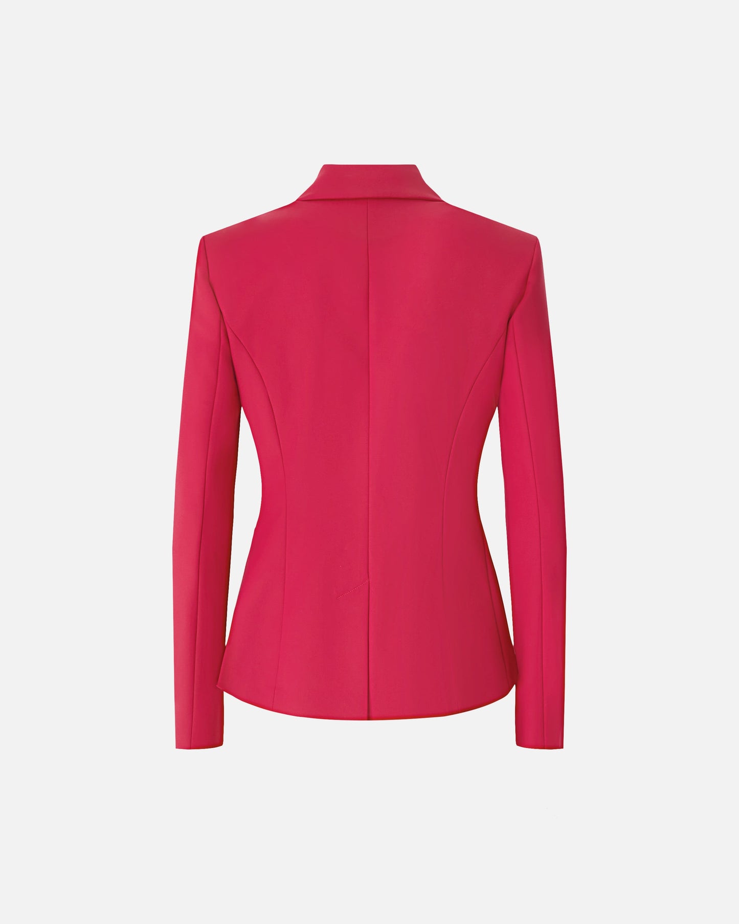 Satin jacket with rear slit