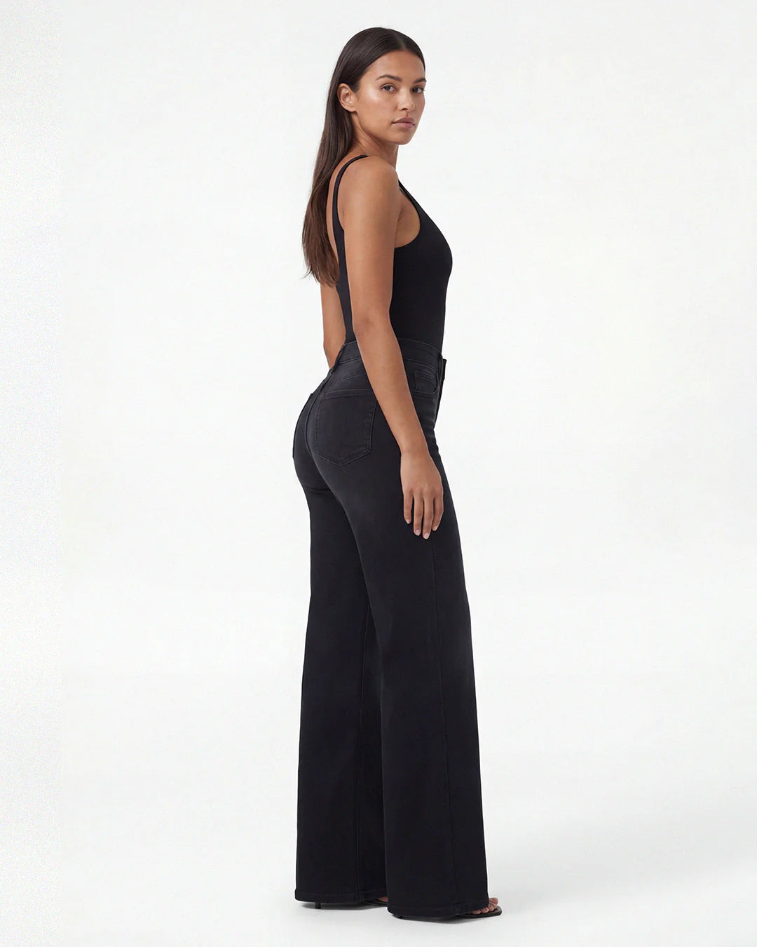 BBL Wide Leg Jeans Mid Rise