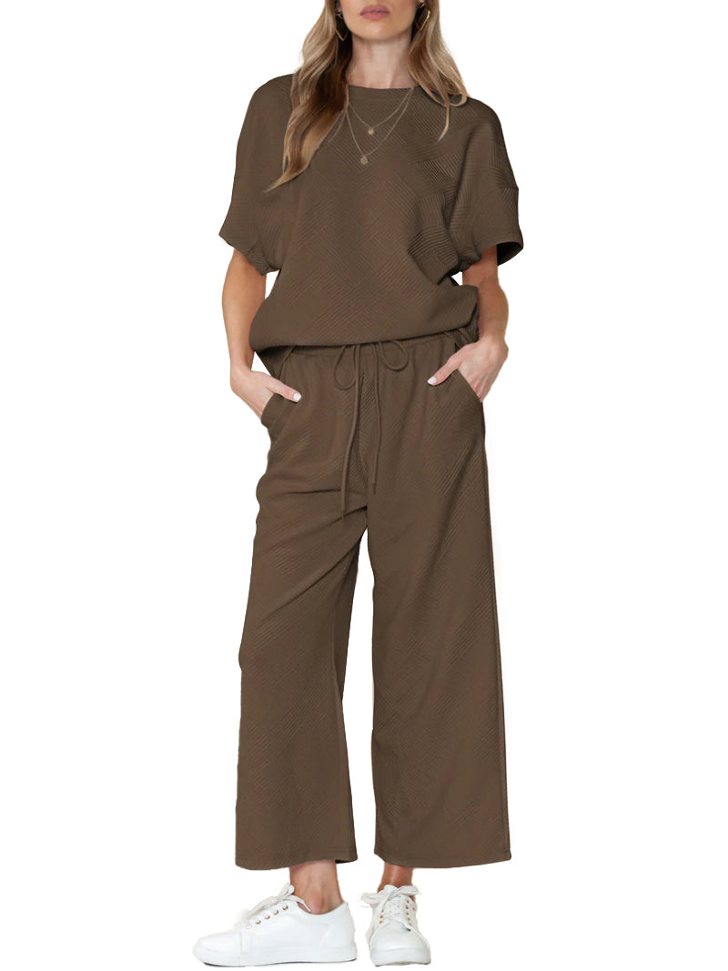 Luxuriöses Lounge-Set für Damen mit Textur (2 kaufen, kostenloser Versand)