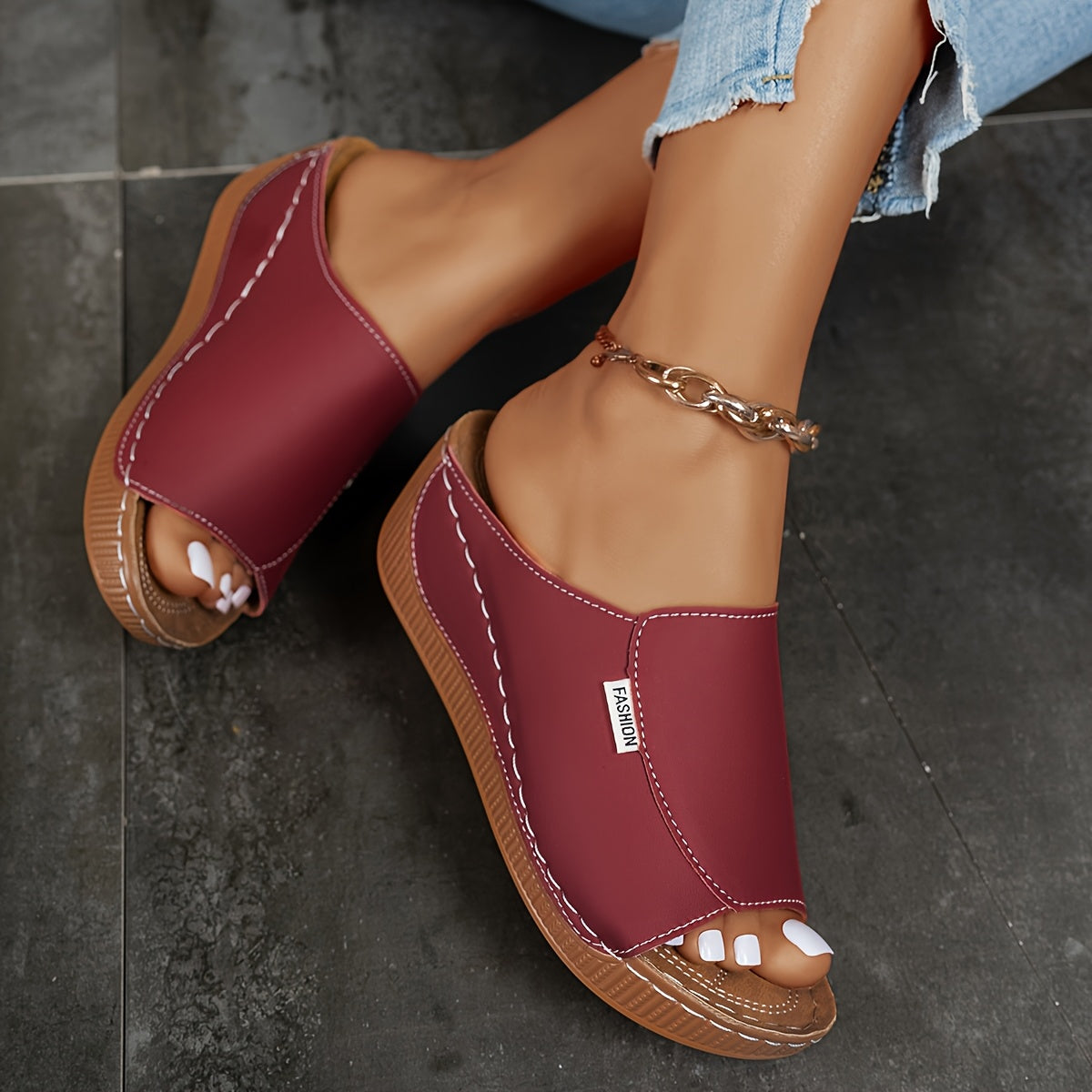 Isabella | Sandale mit 6cm Komfortsohle