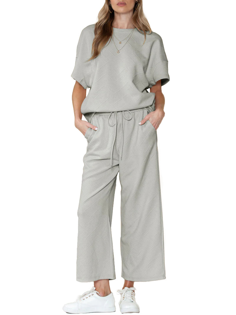 Luxuriöses Lounge-Set für Damen mit Textur (2 kaufen, kostenloser Versand)