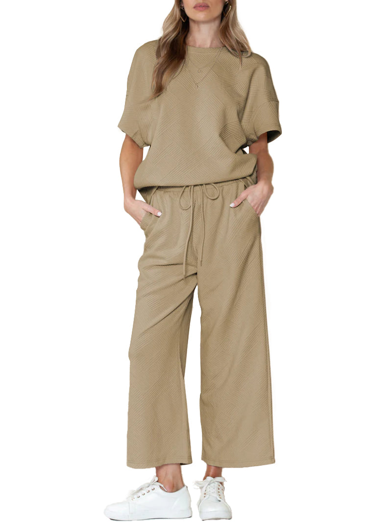 Luxuriöses Lounge-Set für Damen mit Textur (2 kaufen, kostenloser Versand)