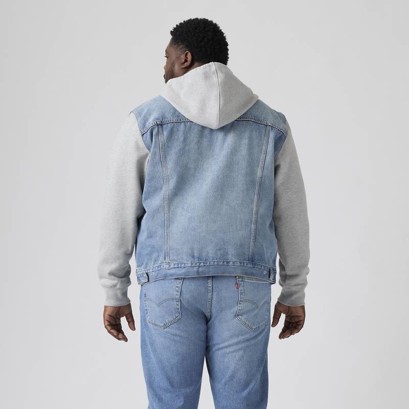 Hybrid Hoodie Trucker Jacket (big & Tall)