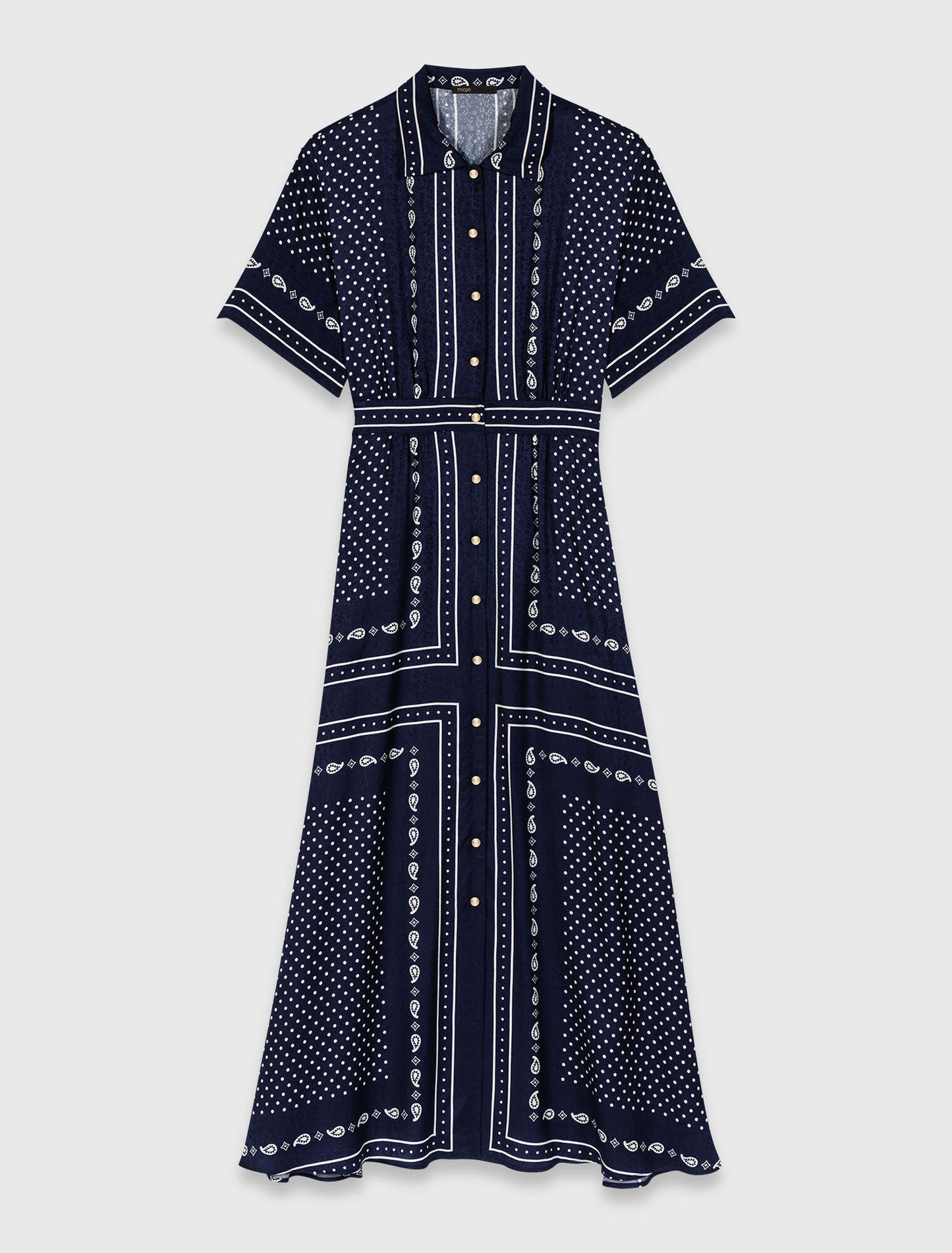 Flowy patterned maxi dress