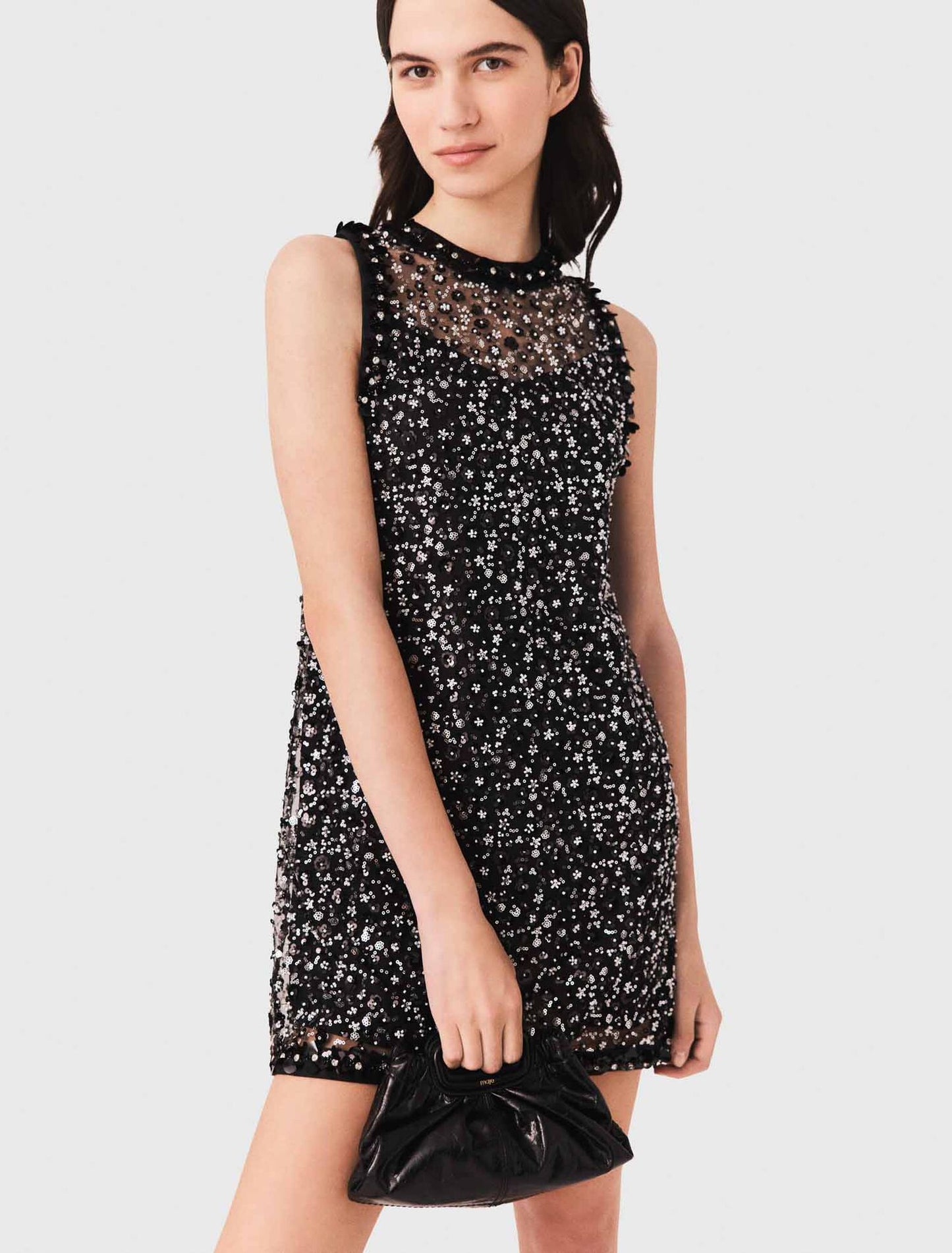 Rhinestone floral dress