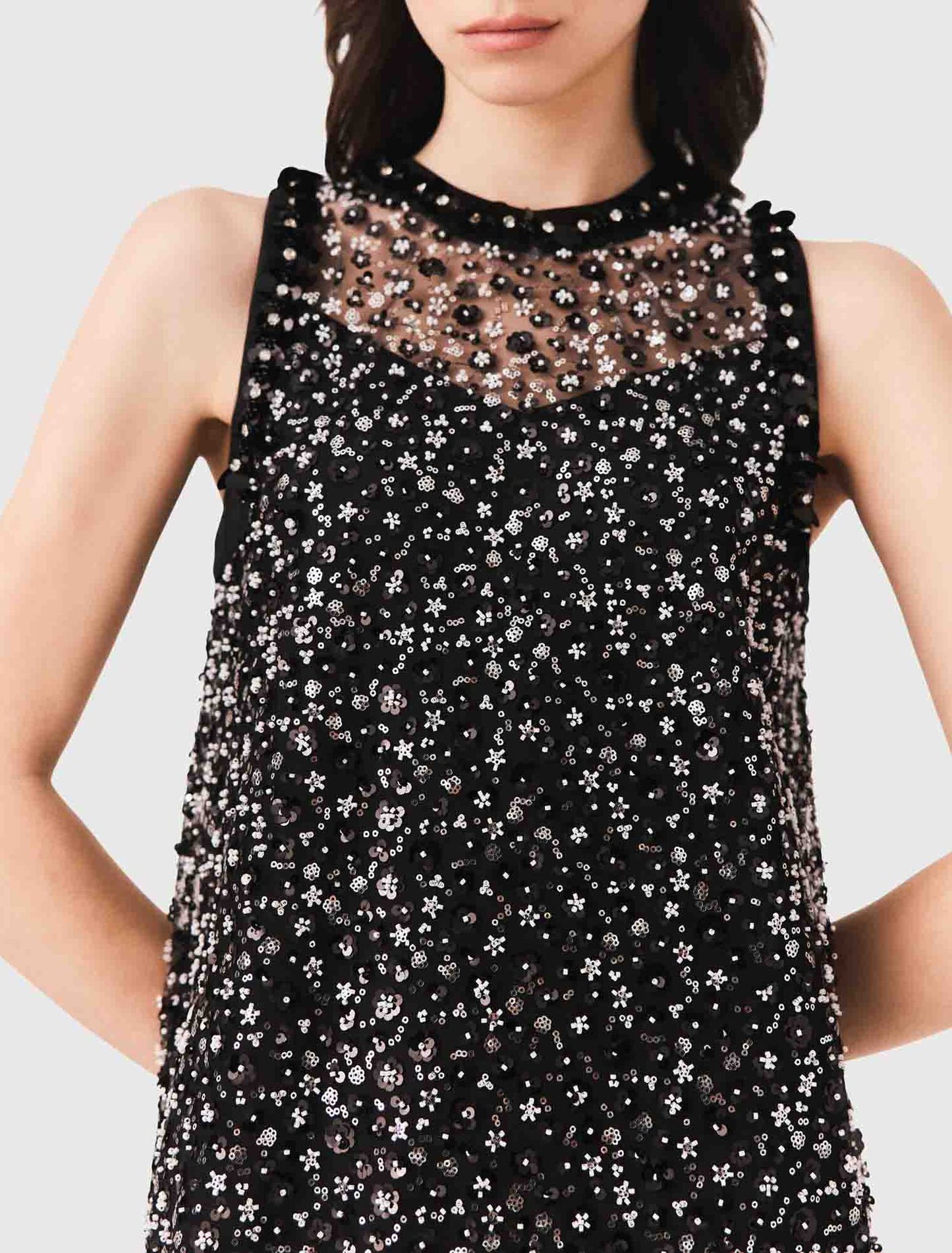 Rhinestone floral dress