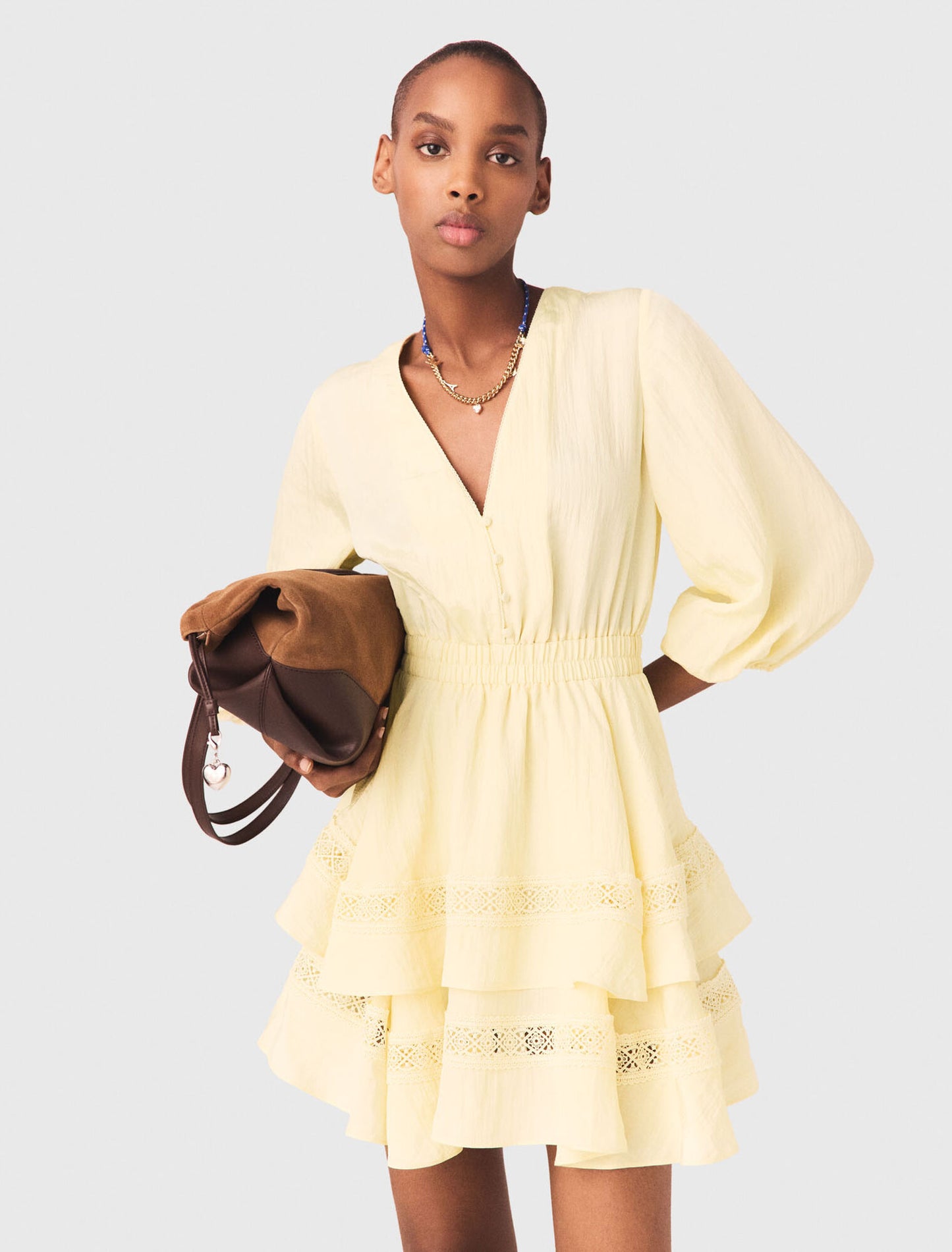 Short ruffled dress