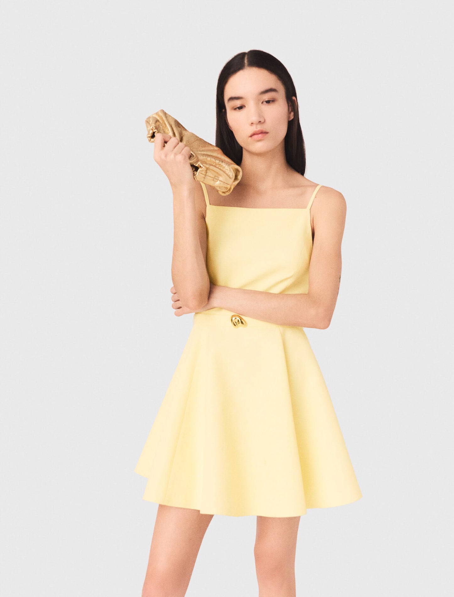 Strappy flared dress