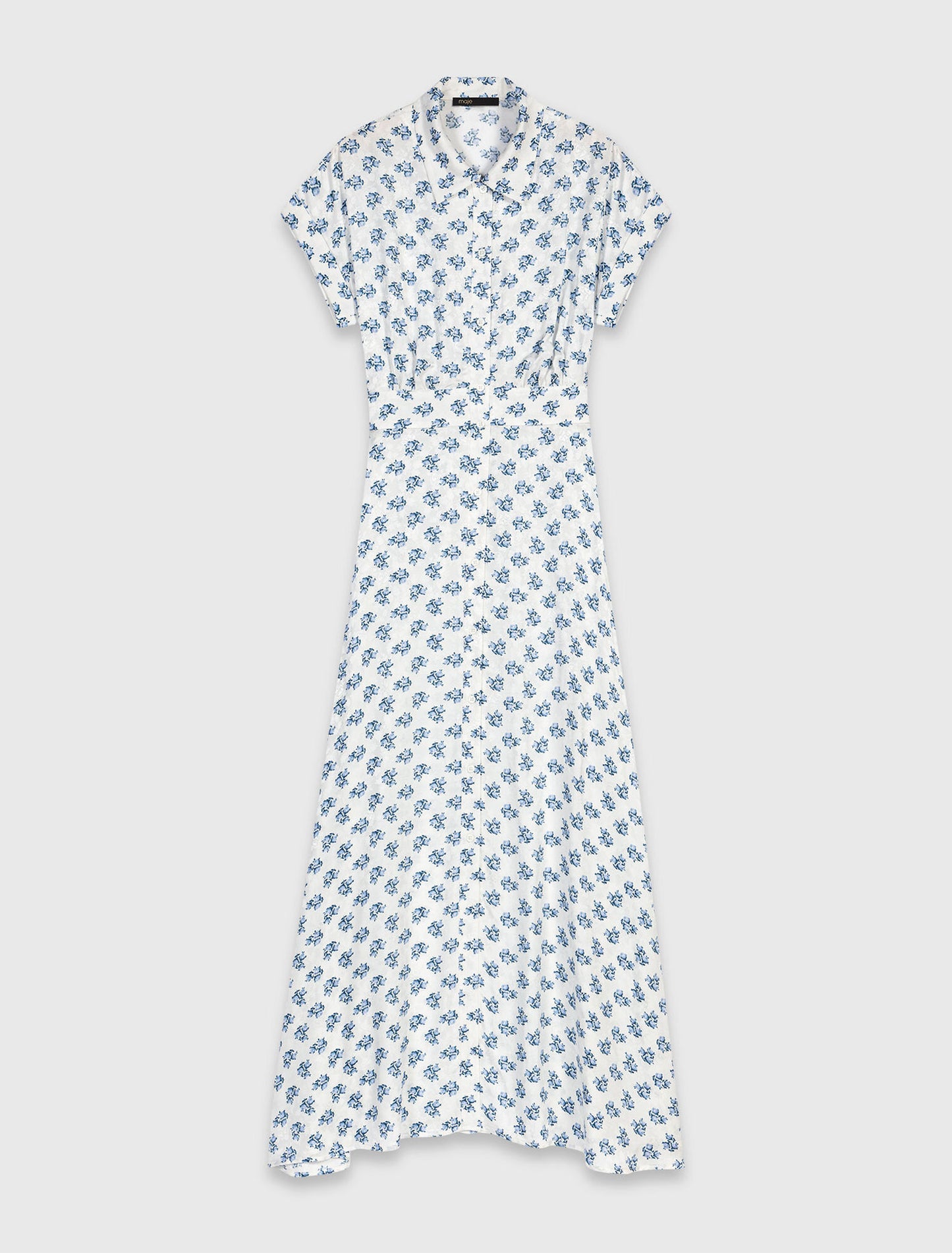 Jacquard print maxi dress