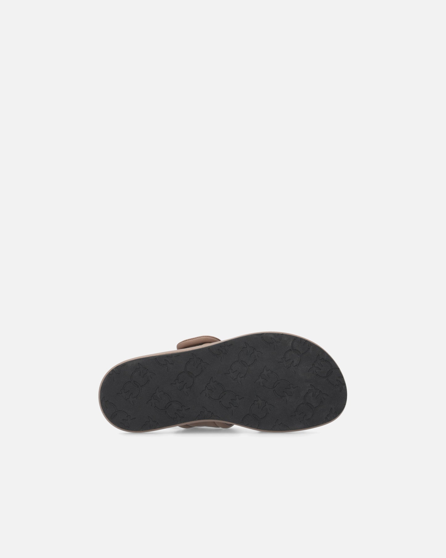 Padded nappa leather sandals with metallic details
