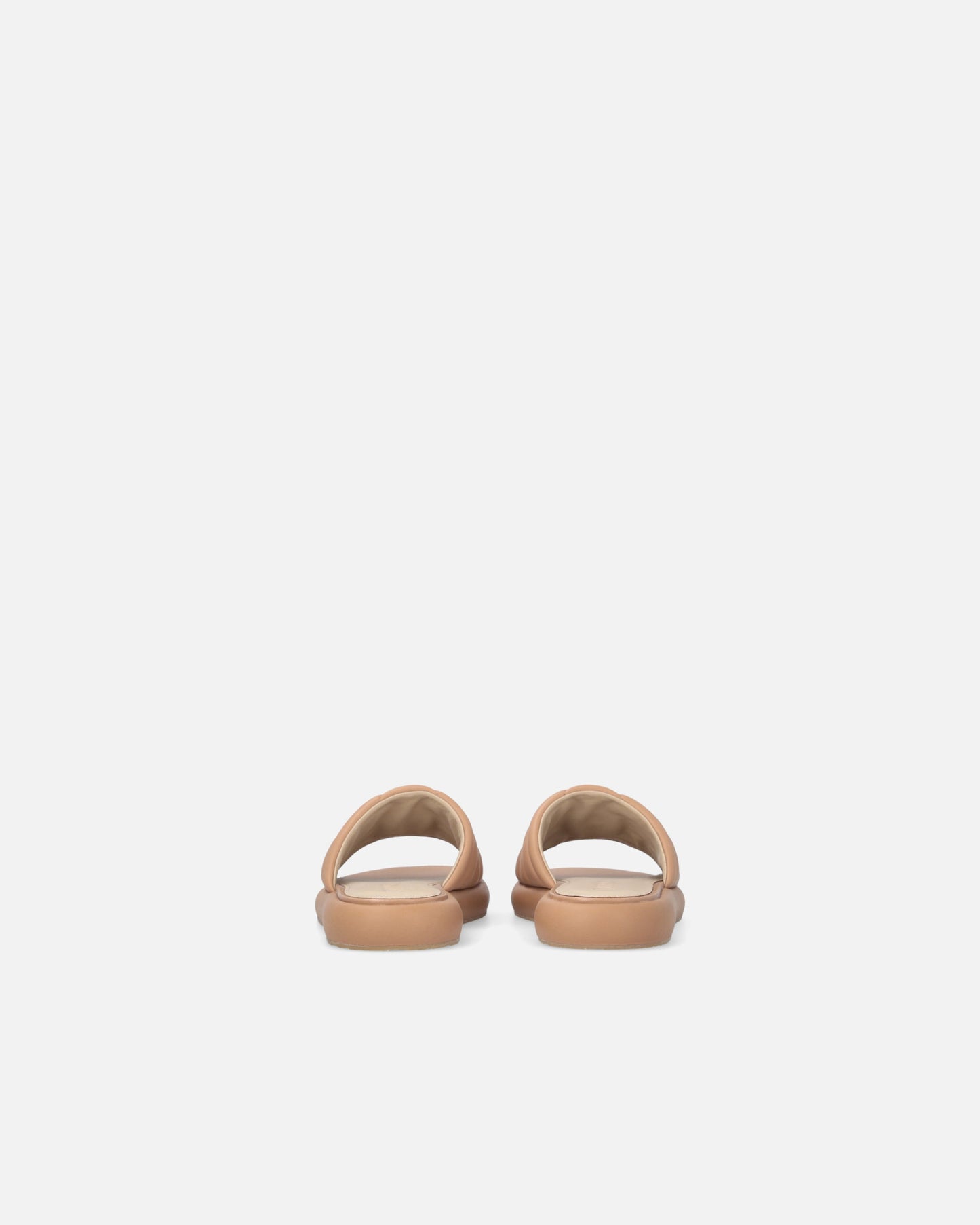 Perforated nappa leather slip-on sandals with Love Birds logo