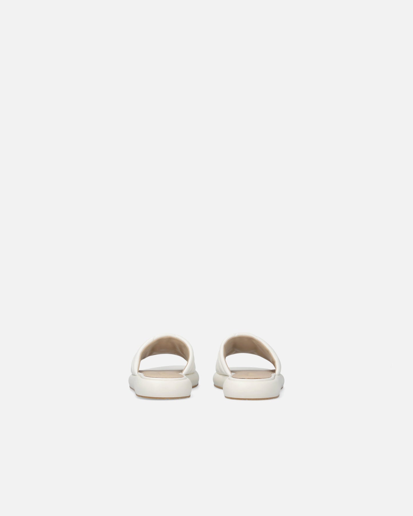 Perforated nappa leather slip-on sandals with Love Birds logo