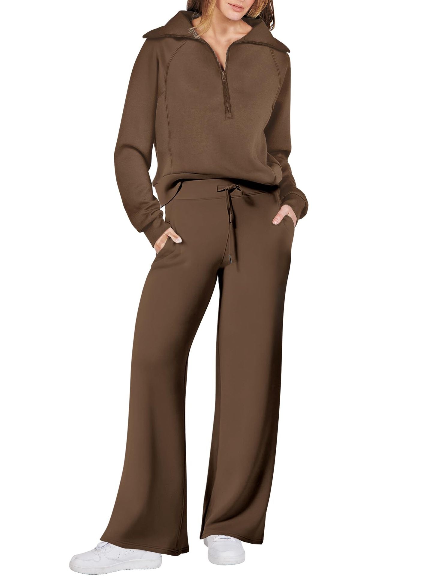 ⏰Hot Sale-Women's 2 Piece Casual Outfits Sweatsuit Set (Buy 2 Free Shipping)