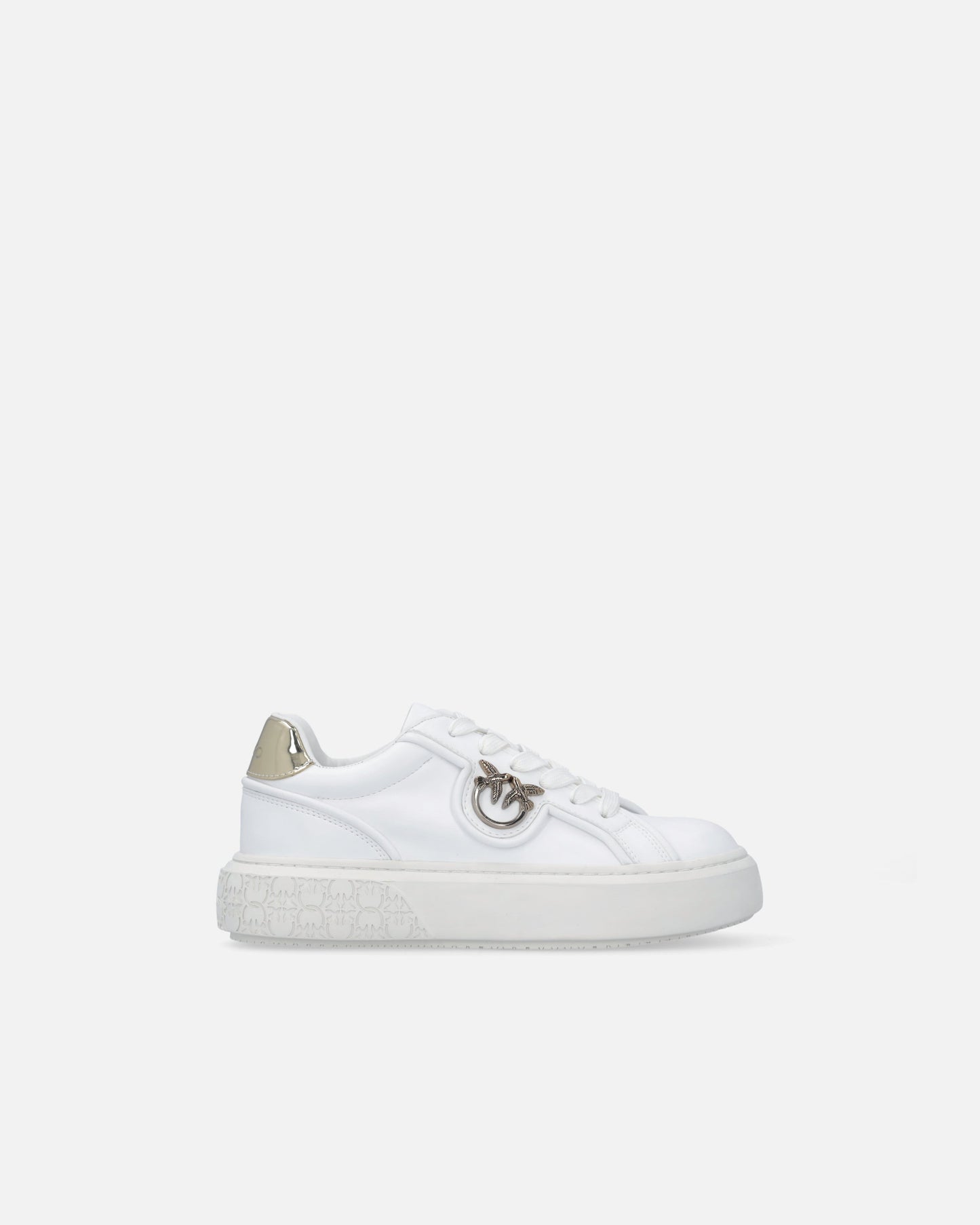 Leather sneakers with Love Birds logo