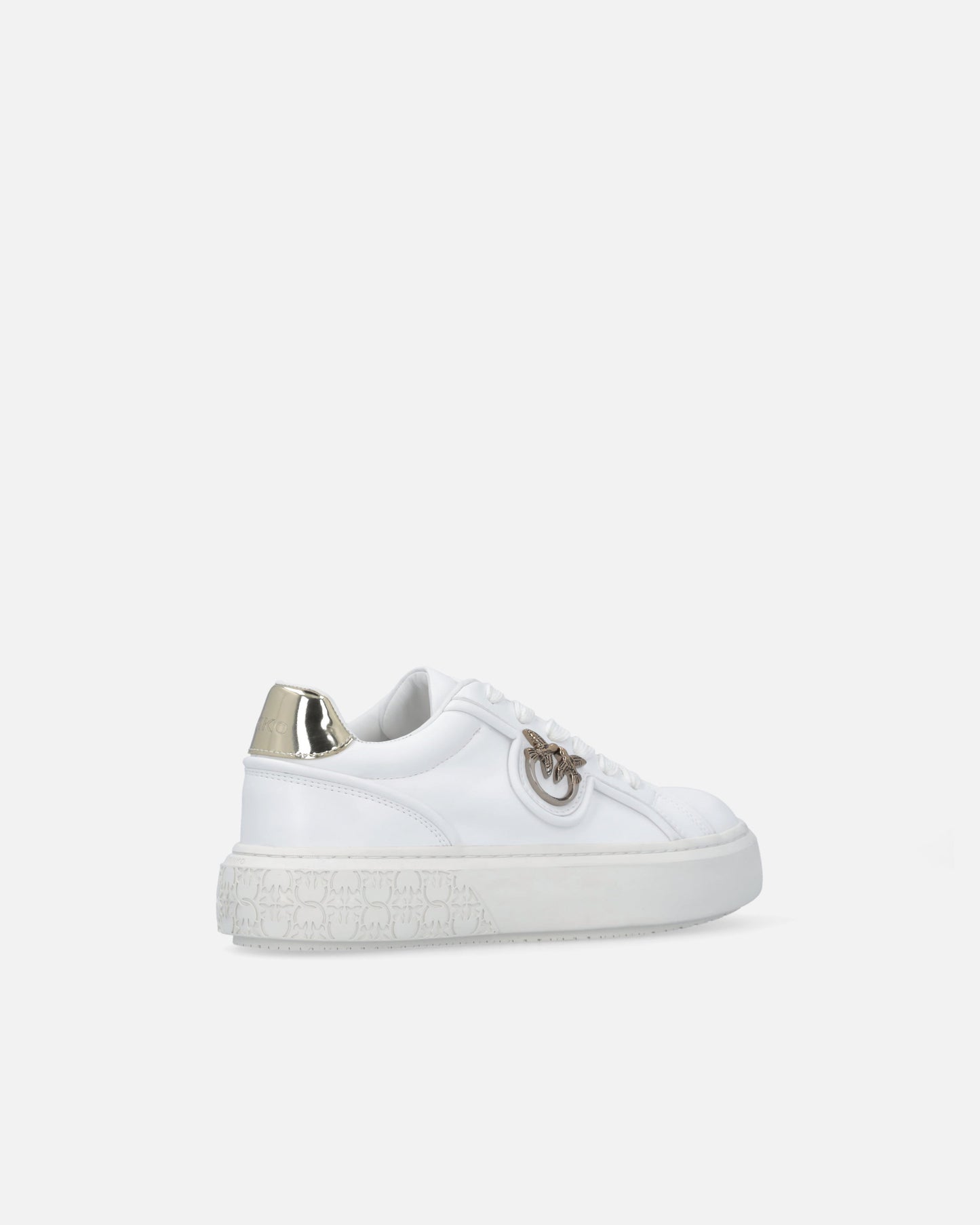 Leather sneakers with Love Birds logo