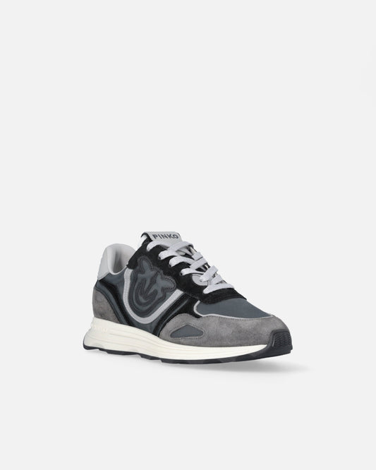 Suede sneakers with logo