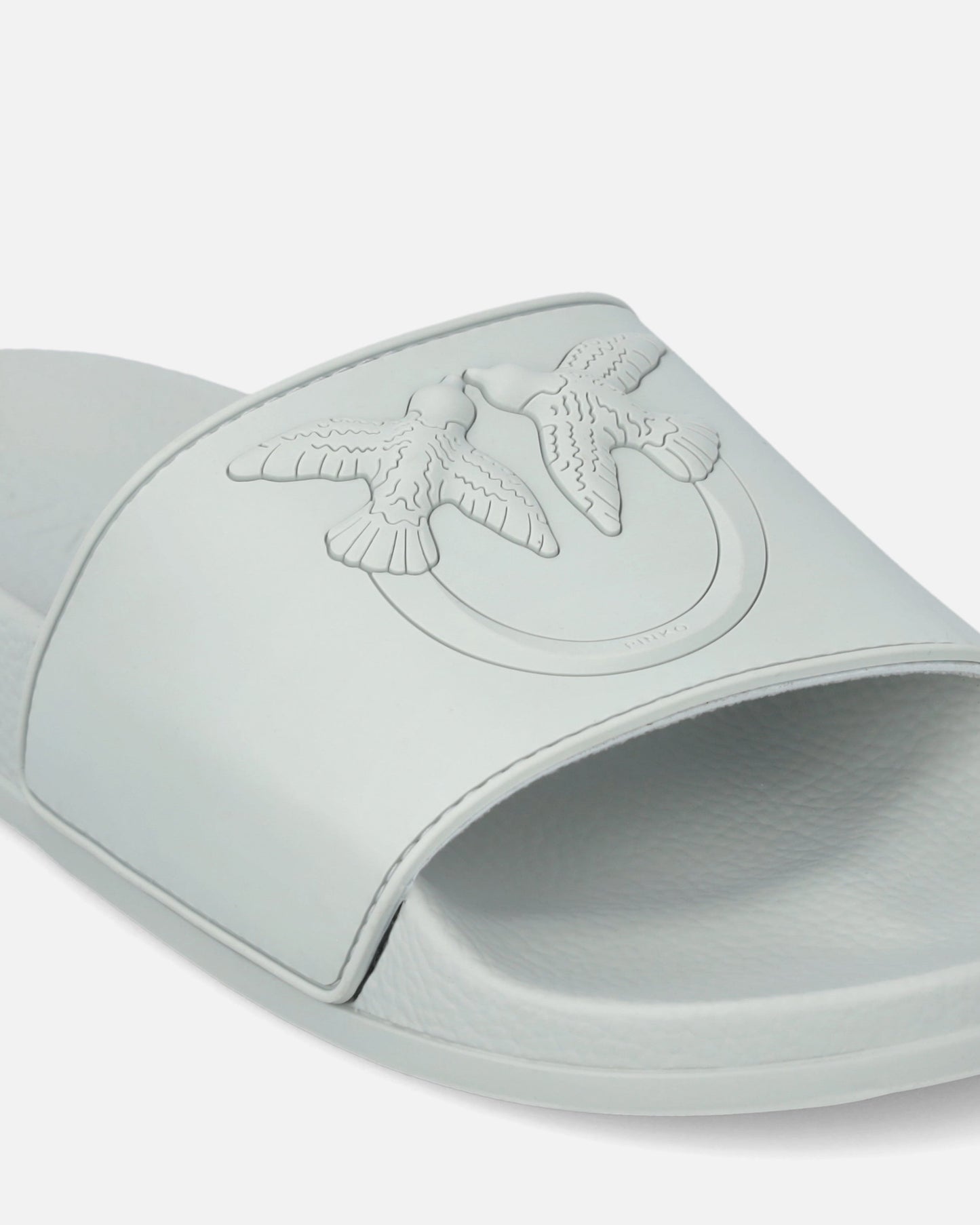 Rubber slip-on sandals with Love Birds maxi logo