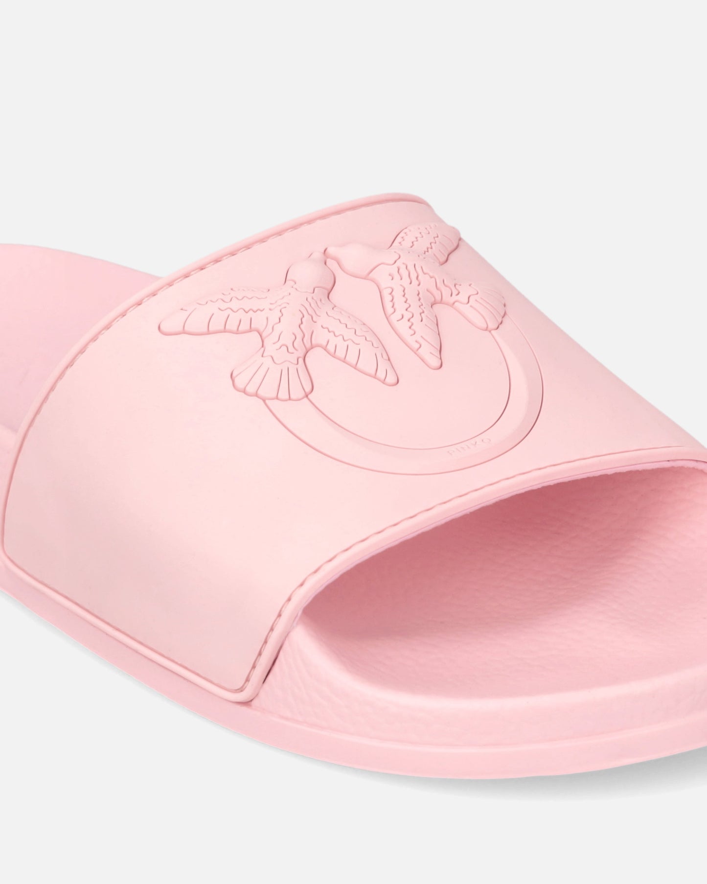 Rubber slip-on sandals with Love Birds maxi logo