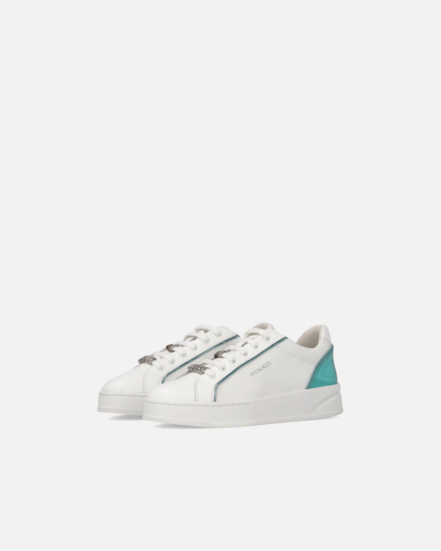 Leather sneakers with logo